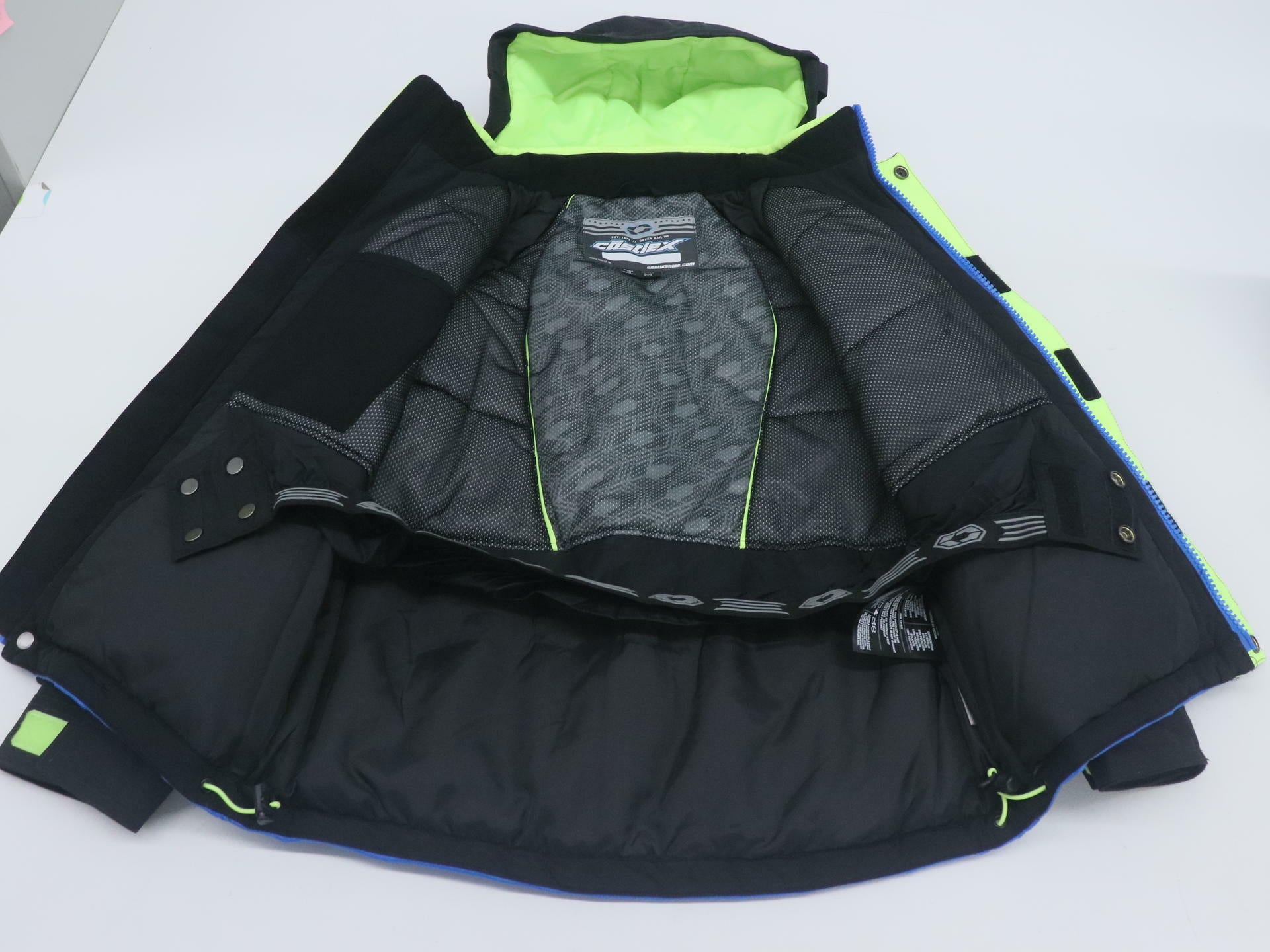 Castle X Code Youth Medium Snowmobile Jacket Blue Pink 72-8334 - Open Box