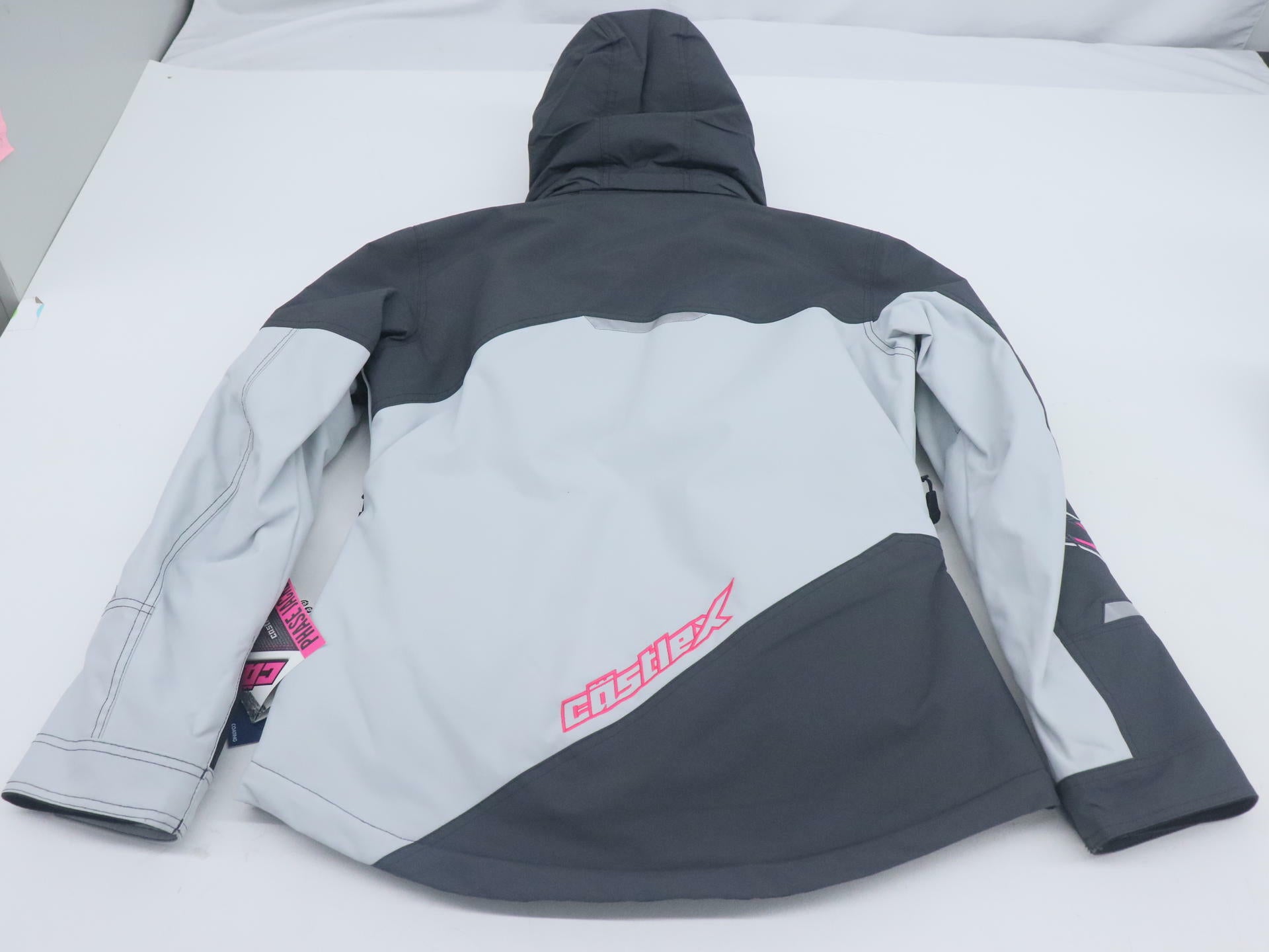 Castle X Womens Phase Snowmobile Jacket Silver Pink Glo SM 71-4242 - Open Box