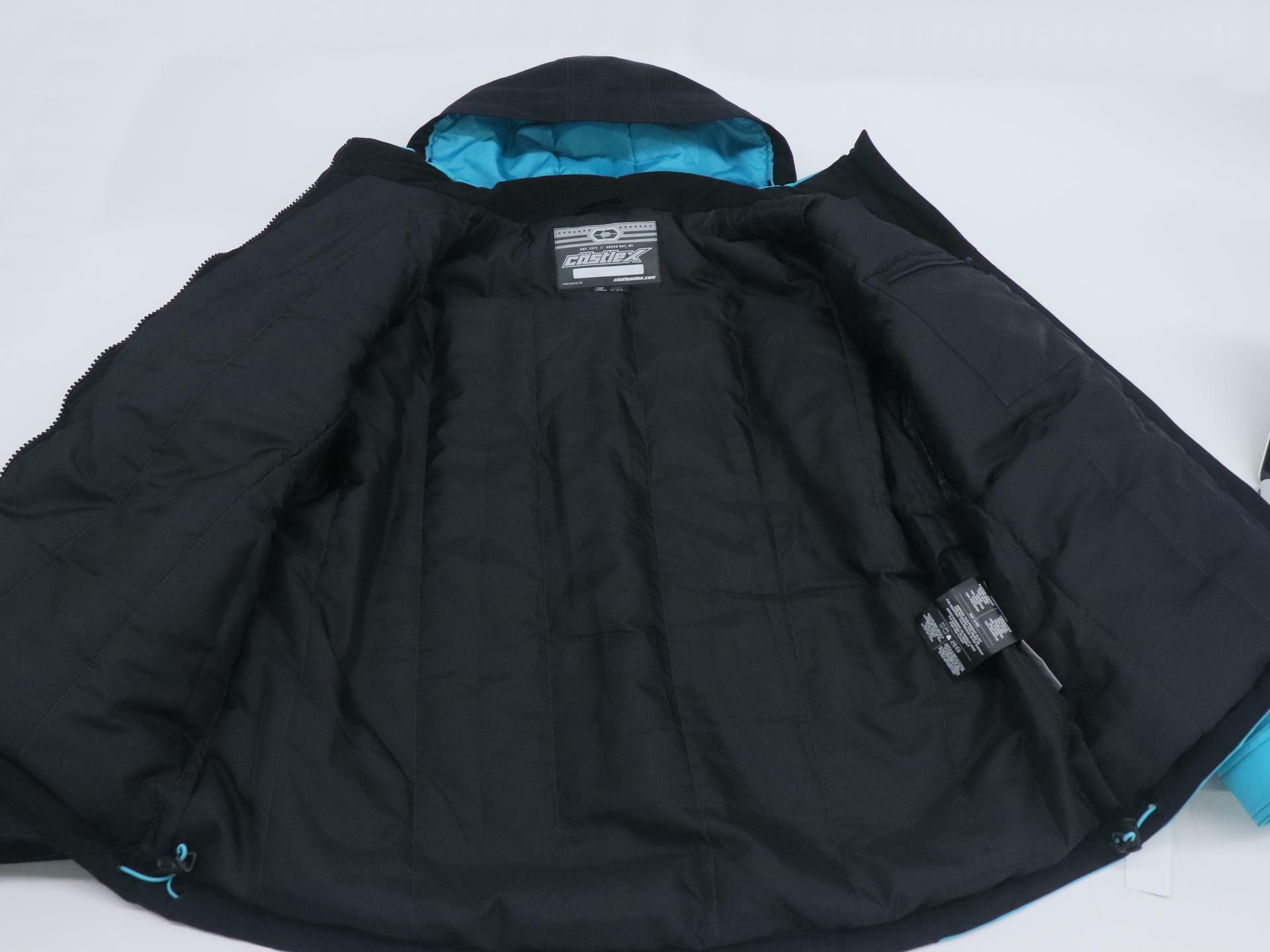 Castle X Phase Women's Snowmobile Jacket Black Turquoise 2XL 71-4229 - Open Box