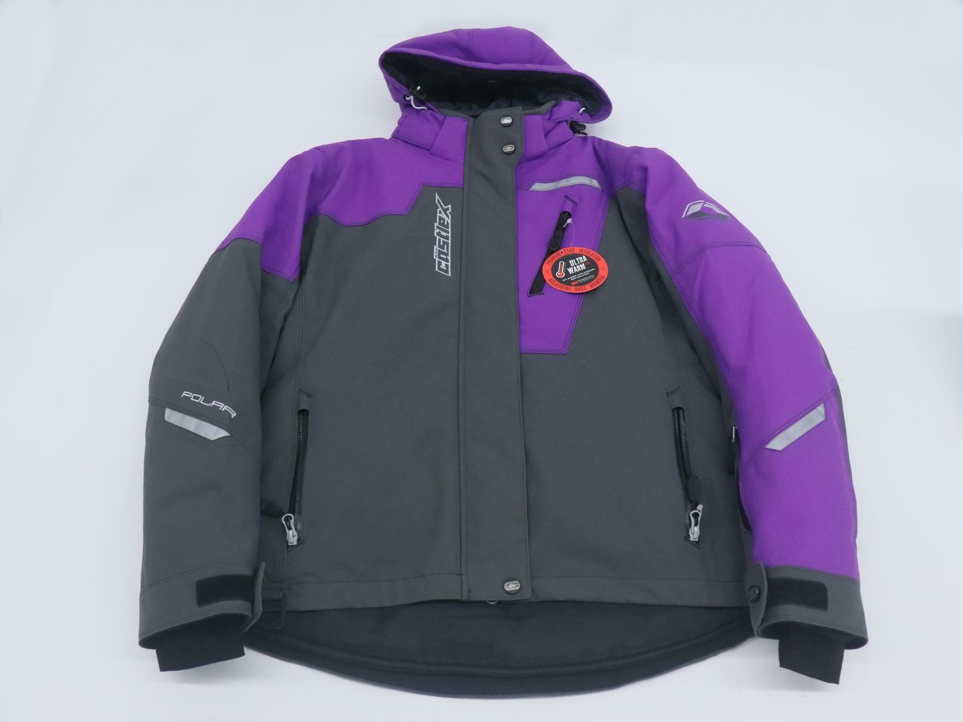 Castle X Polar Womens Winter Jacket Grape Charcoal Medium 71-4394 - Open Box