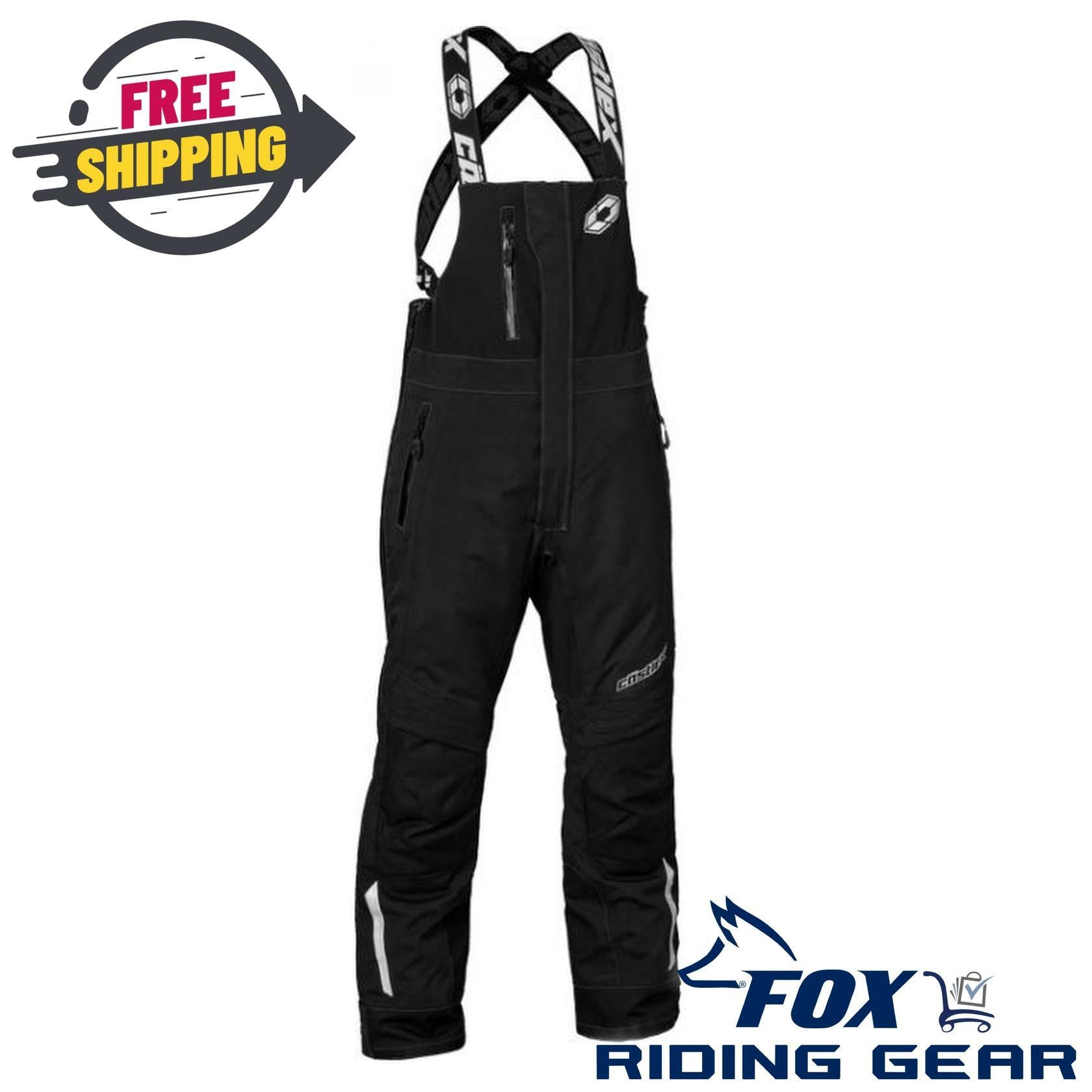 OPEN BOX - Castle X Polar Bib Black Snowmobile - WOMENS SMALL SM - 73-1872