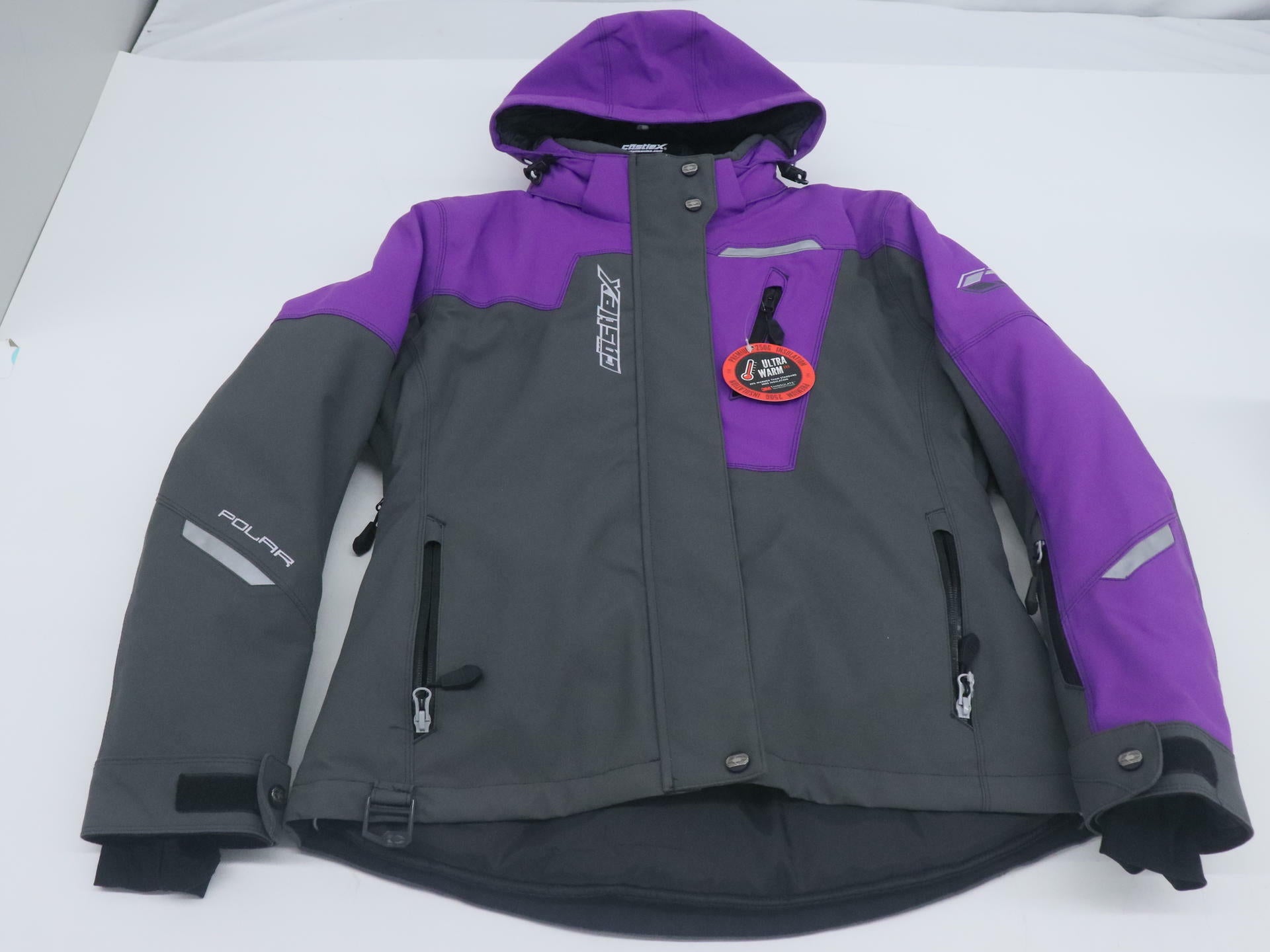 Castle X Womens Polar Winter Jacket Grape Charcoal Small 71-4392 - Open Box
