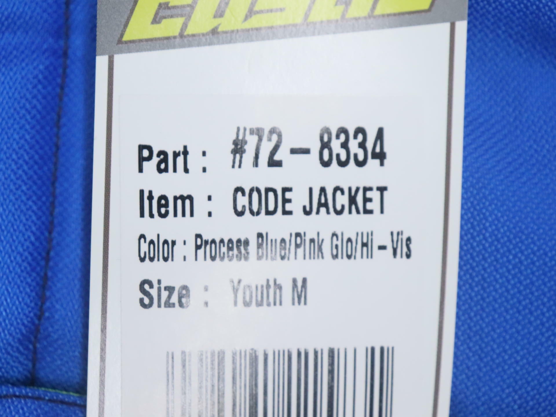 Castle X Code Youth Medium Snowmobile Jacket Blue Pink 72-8334 - Open Box