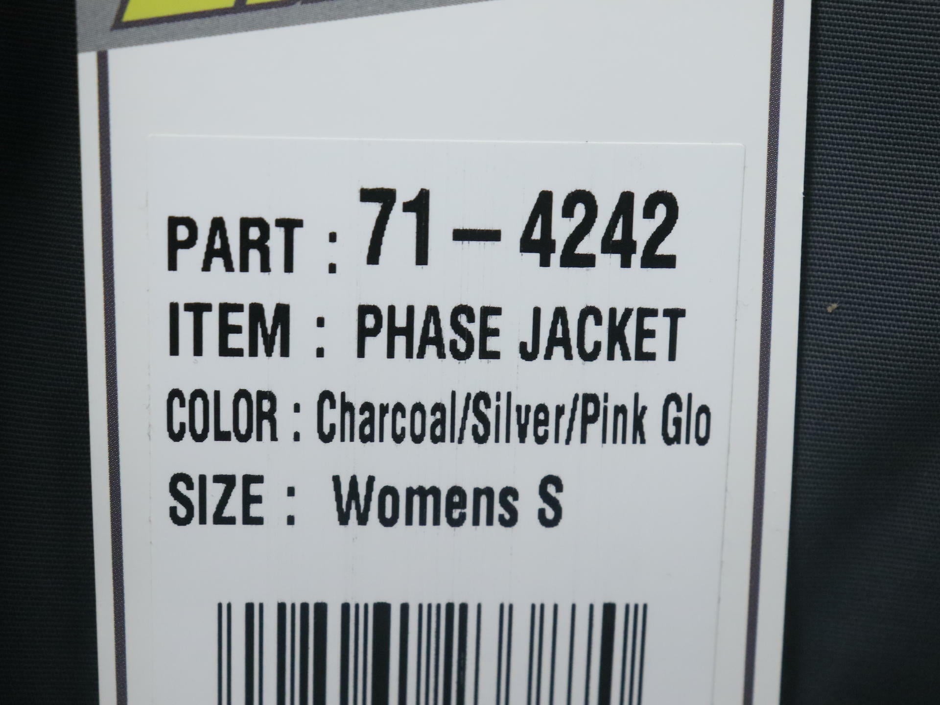 Castle X Womens Phase Snowmobile Jacket Silver Pink Glo SM 71-4242 - Open Box