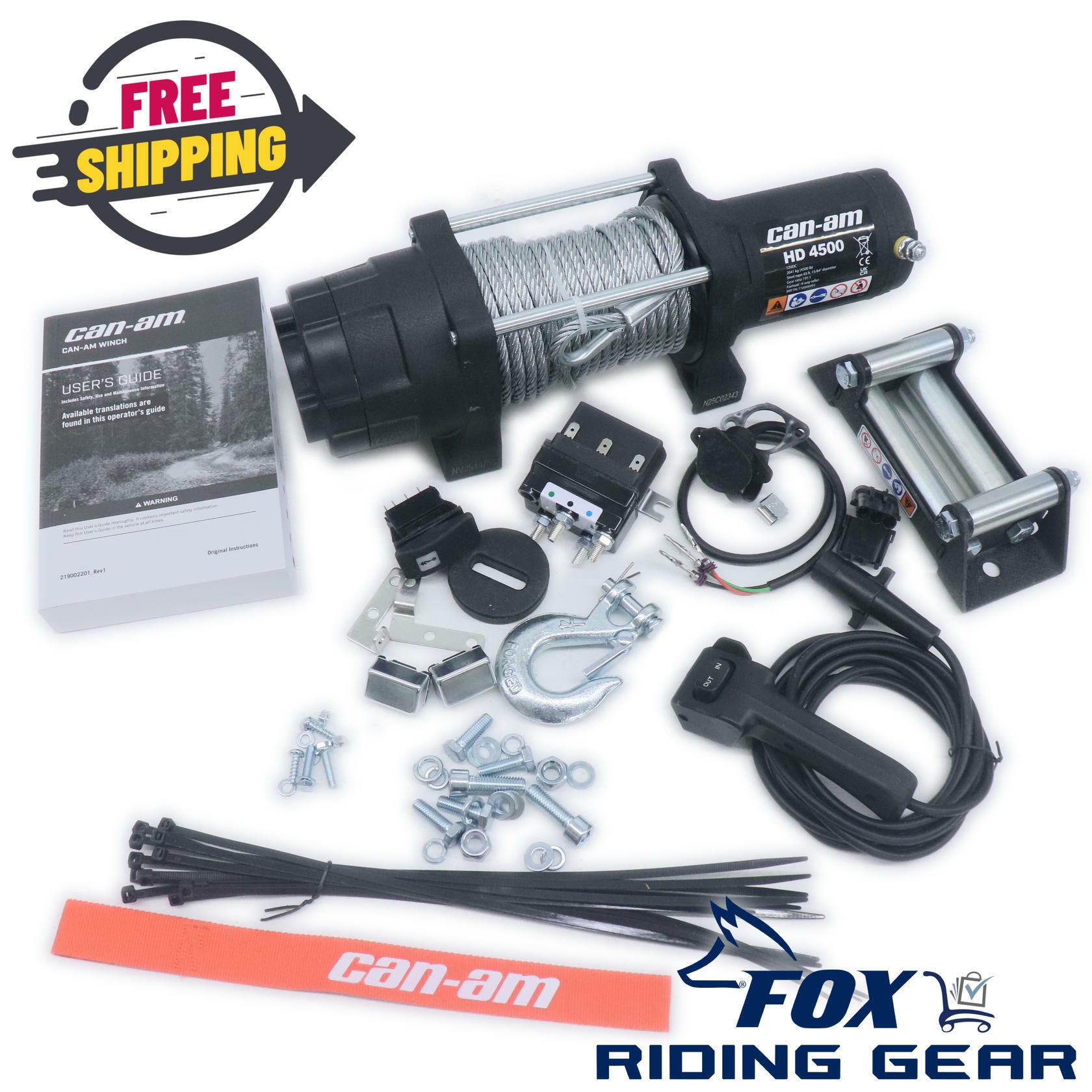 OEM Can-Am HD 4500 Winch ASSY 715006416 - Defender Maverick X3 Max - Open Box