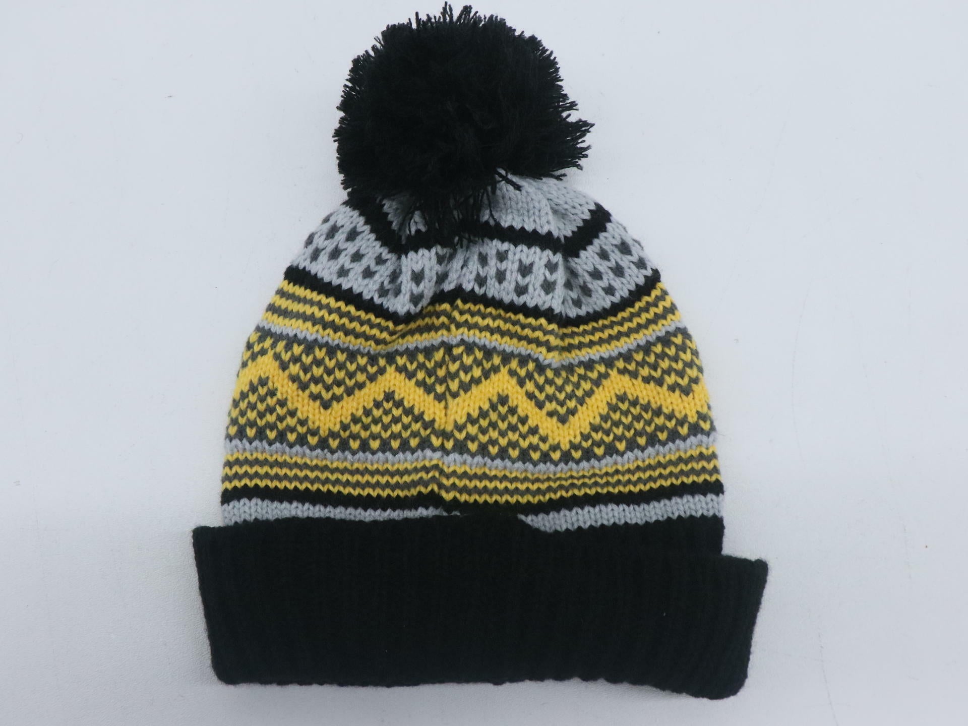 Ski-Doo Yellow Pom-Pom Knit Beanie Hat Adult One Size 4548160010 - Open Box