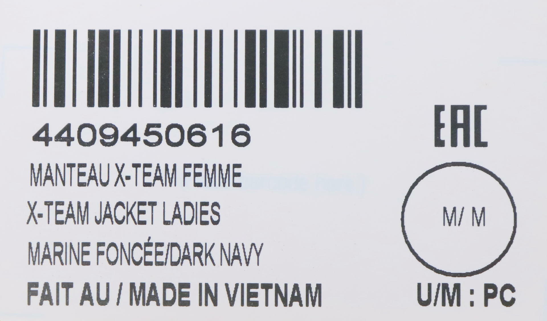 OPEN BOX - Ski-Doo X-Team Jacket - Marine Dark Navy - Womens Medium - 4409450616