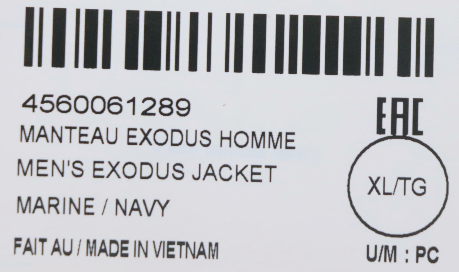 Ski-Doo Mens Exodus Snowmobile Jacket Marine Navy Blue XL 4560061289 - Open Box