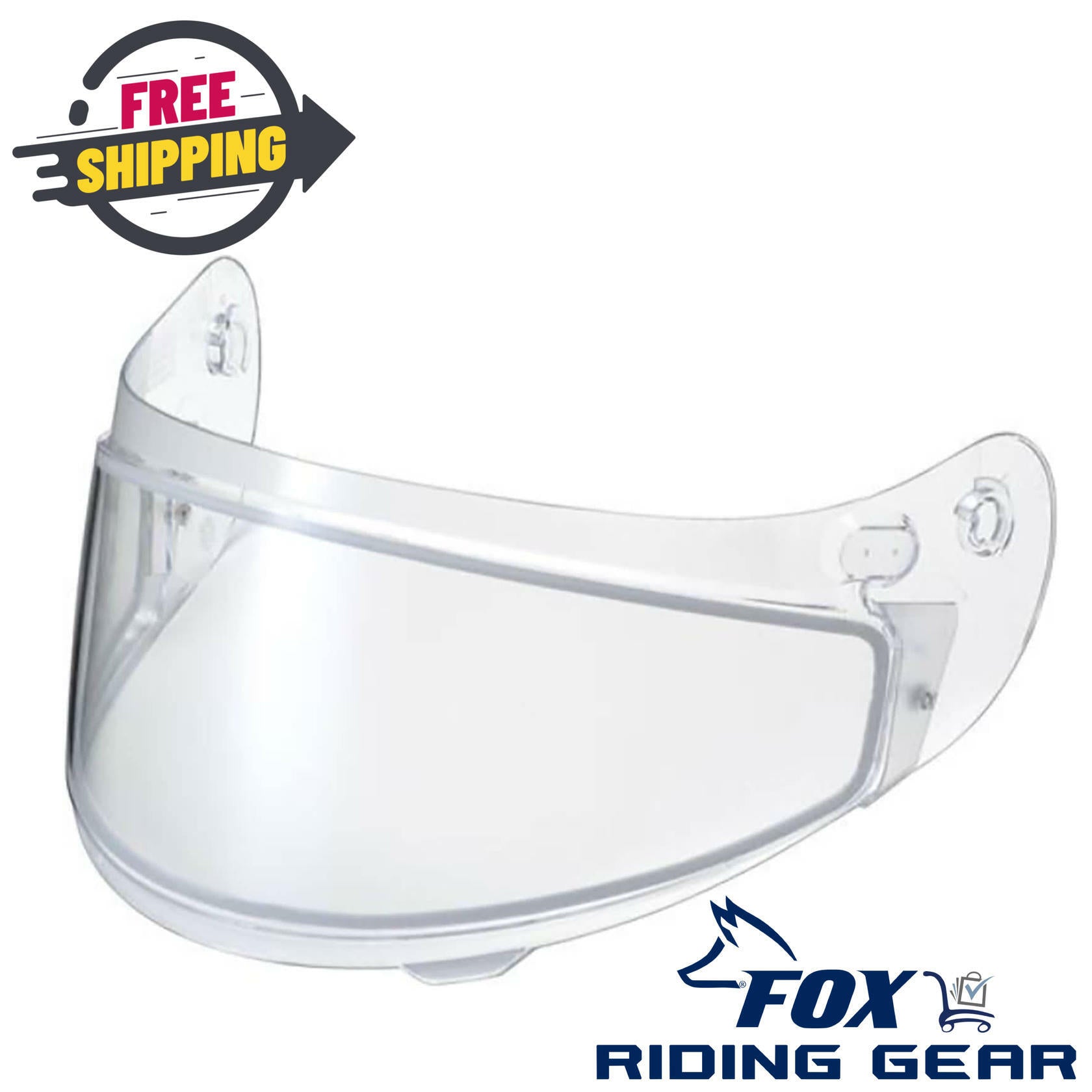 HJC Dual Lens Clear Face Shield AC-12 CL-15 CS-R3 HJ-09L 19-023 - Open Box