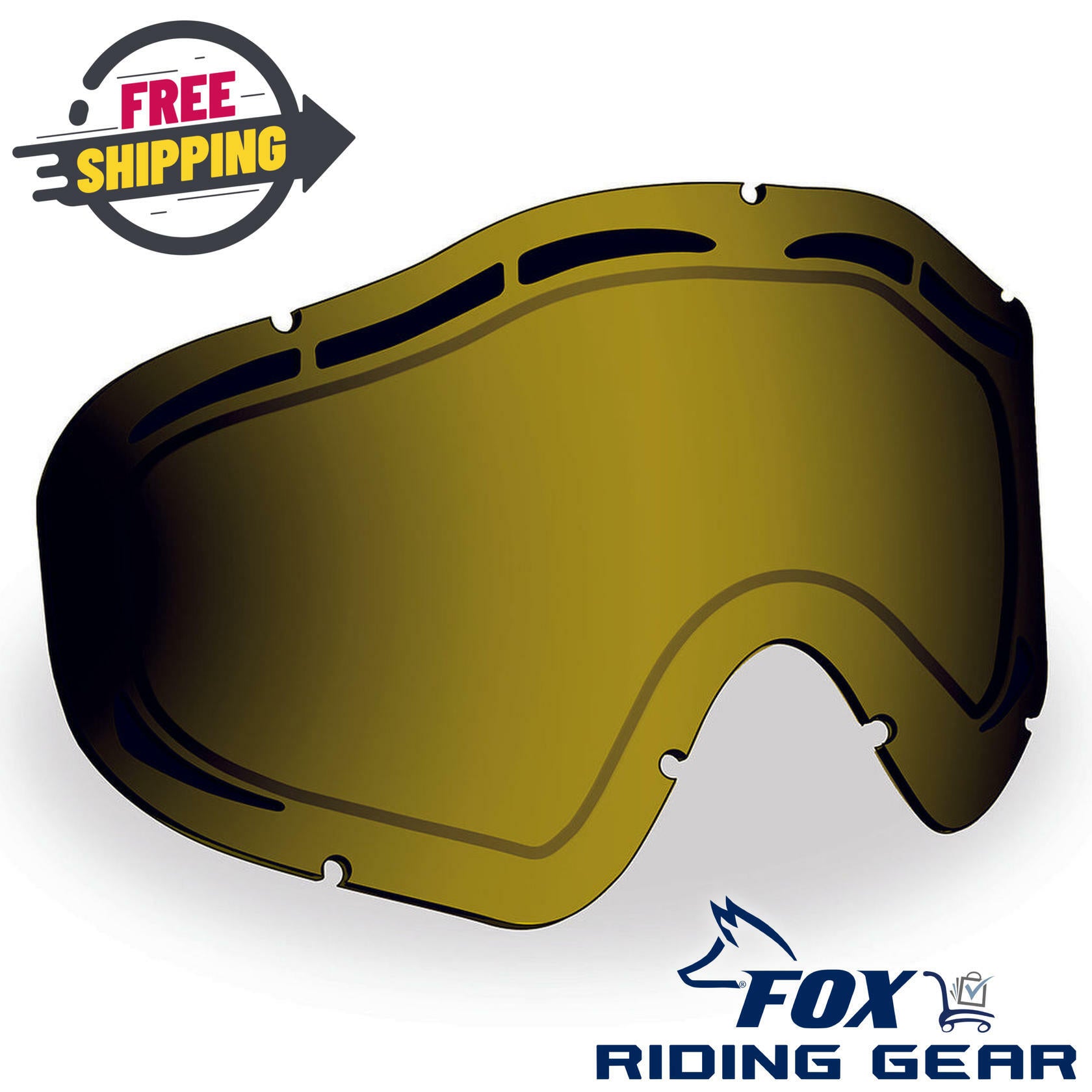 509 Sinister X5 Goggle Lens Polarized Yellow Tint 509-X5LEN-15-HPYL - Open Box