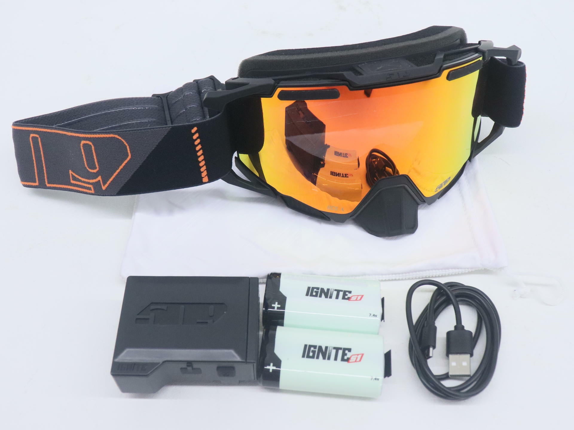 509 Sinister X7 Ignite S1 Goggles Orange Pop F02012800-000-401 - Open Box