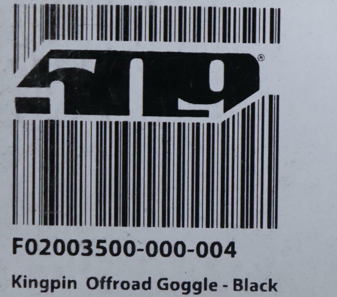 509 Kingpin Goggle Black Frame & Clear Lens - F02003500-000-004 - Open Box