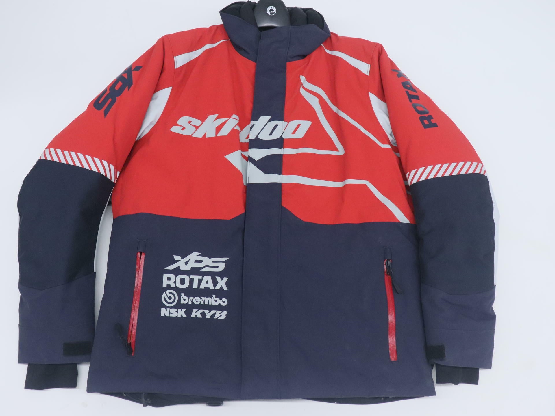 Ski-Doo X-Team Mens Snowmobile Jacket Marine Navy Red MD 4409370616 - Open Box