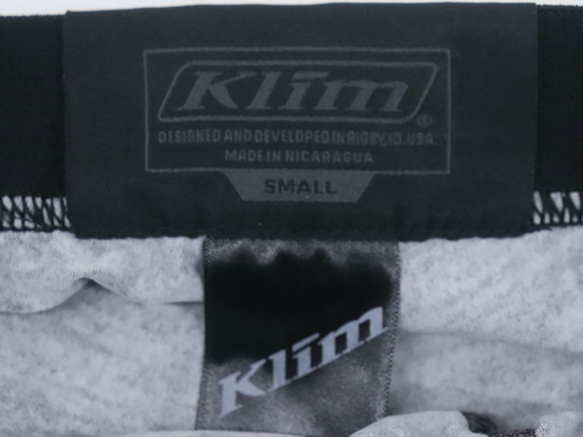 Klim Aggressor Mens SM Base Layer Pants Black Grey 3357-006-120-002 - Open Box