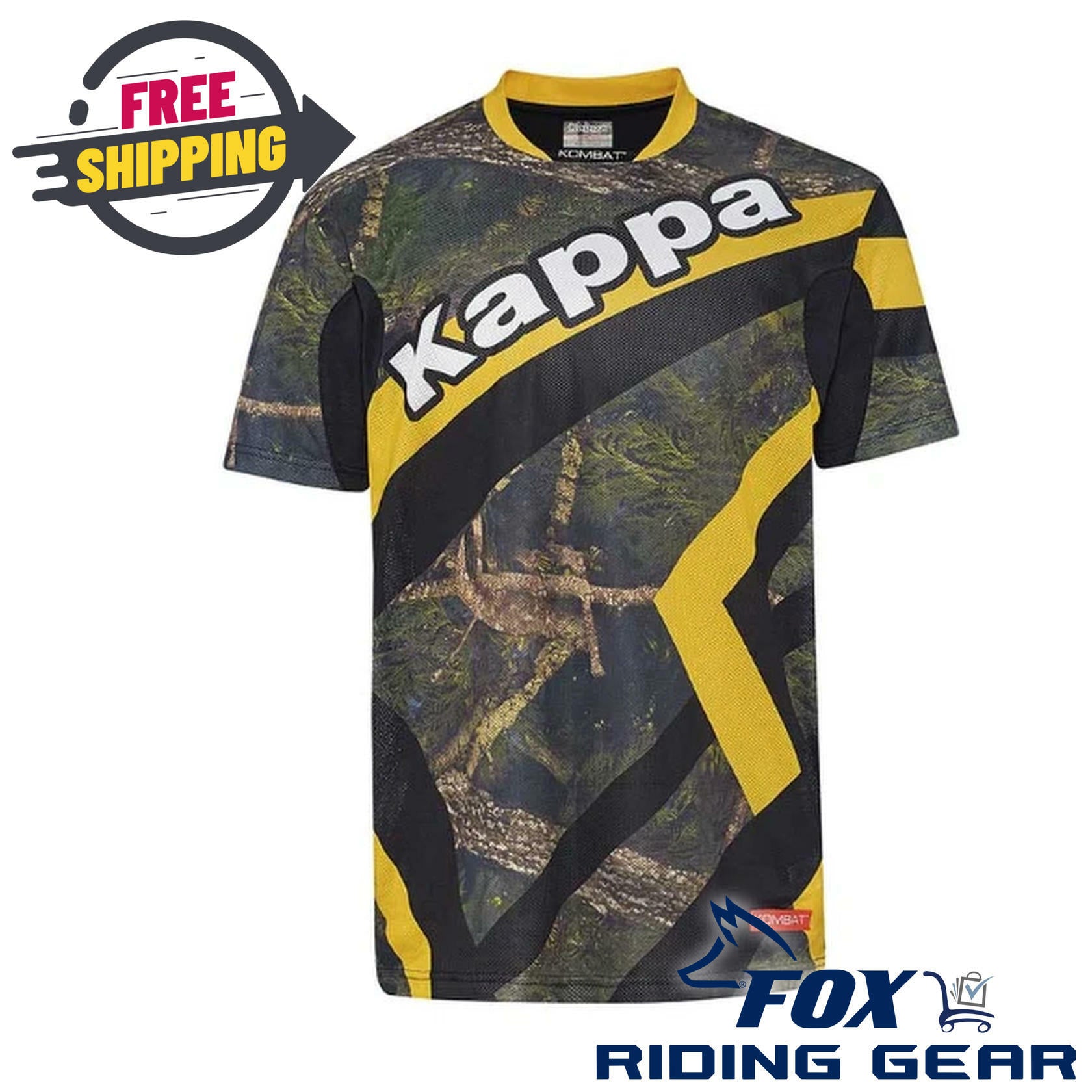 Kappa Kombat Technical Jersey Short Sleeve Camo Mens Large 2866530910 - Open Box