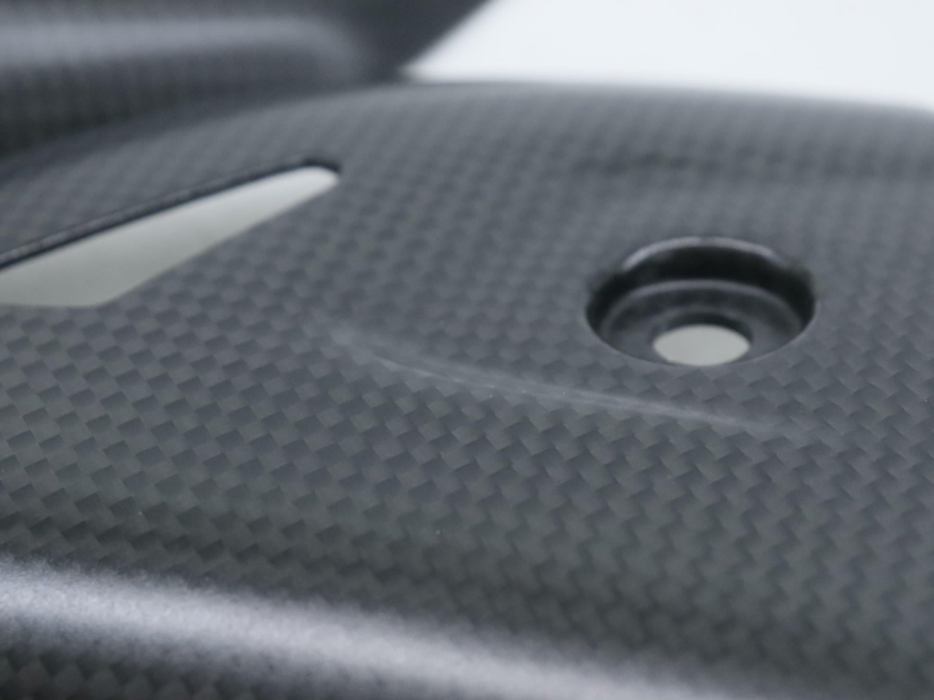 Ducati Panigale Carbon Fiber Silencer Heat Guard Kit 96980421A - Open Box