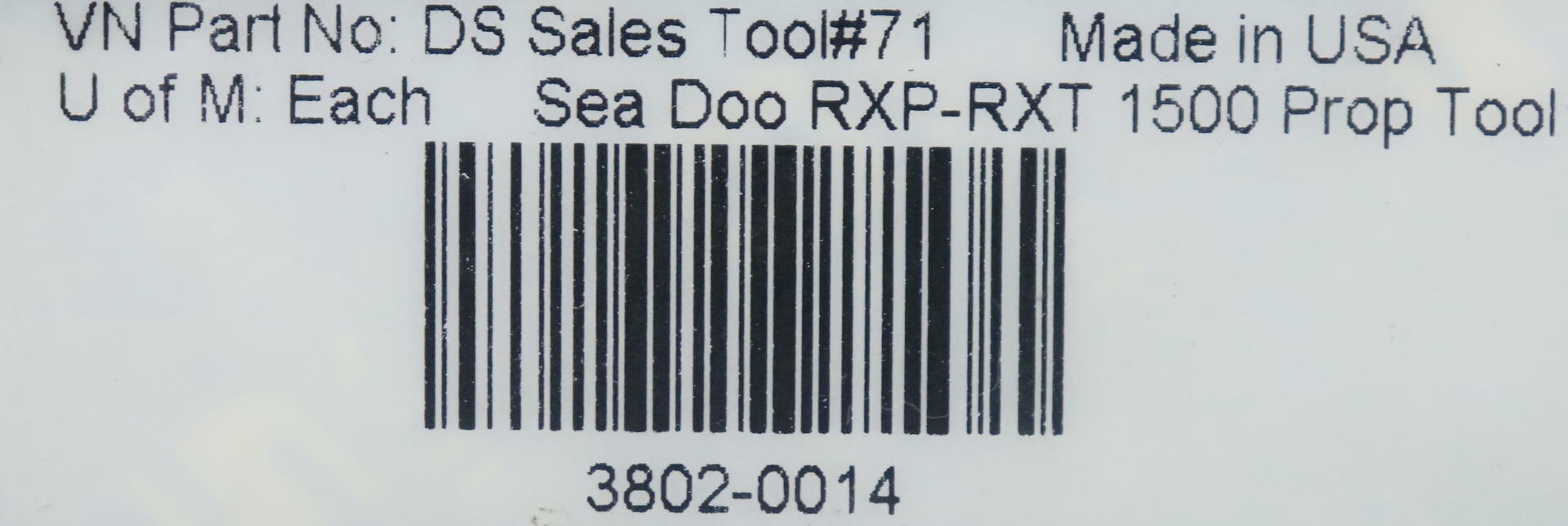 Dennis Stubblefield Sea-Doo RXP 1500 Prop Holder Tool 3802-0014 - Open Box