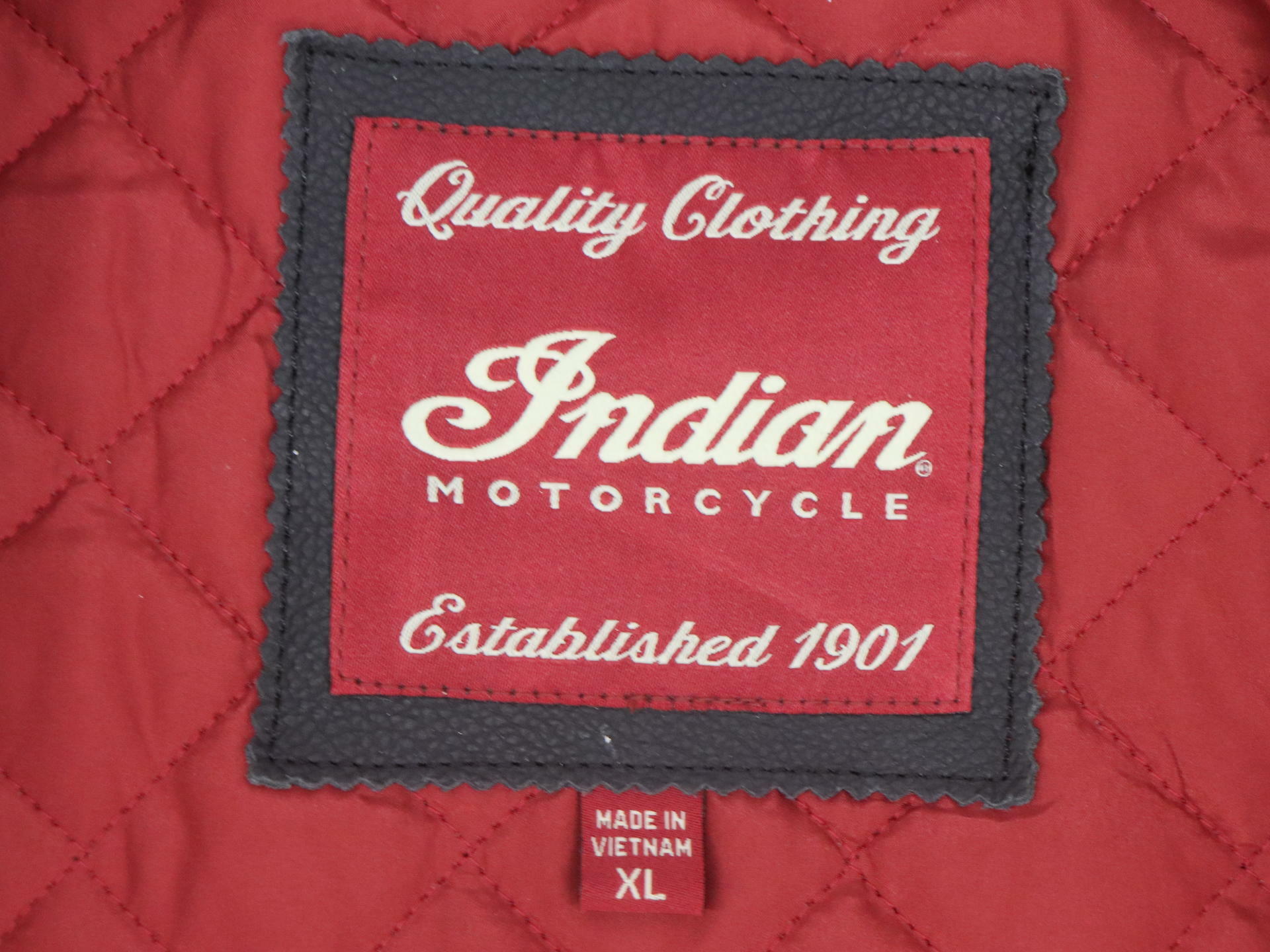 Indian Black Hills Women's XL Motorcycle Jacket Black Red 286283809 -OPEN BOX