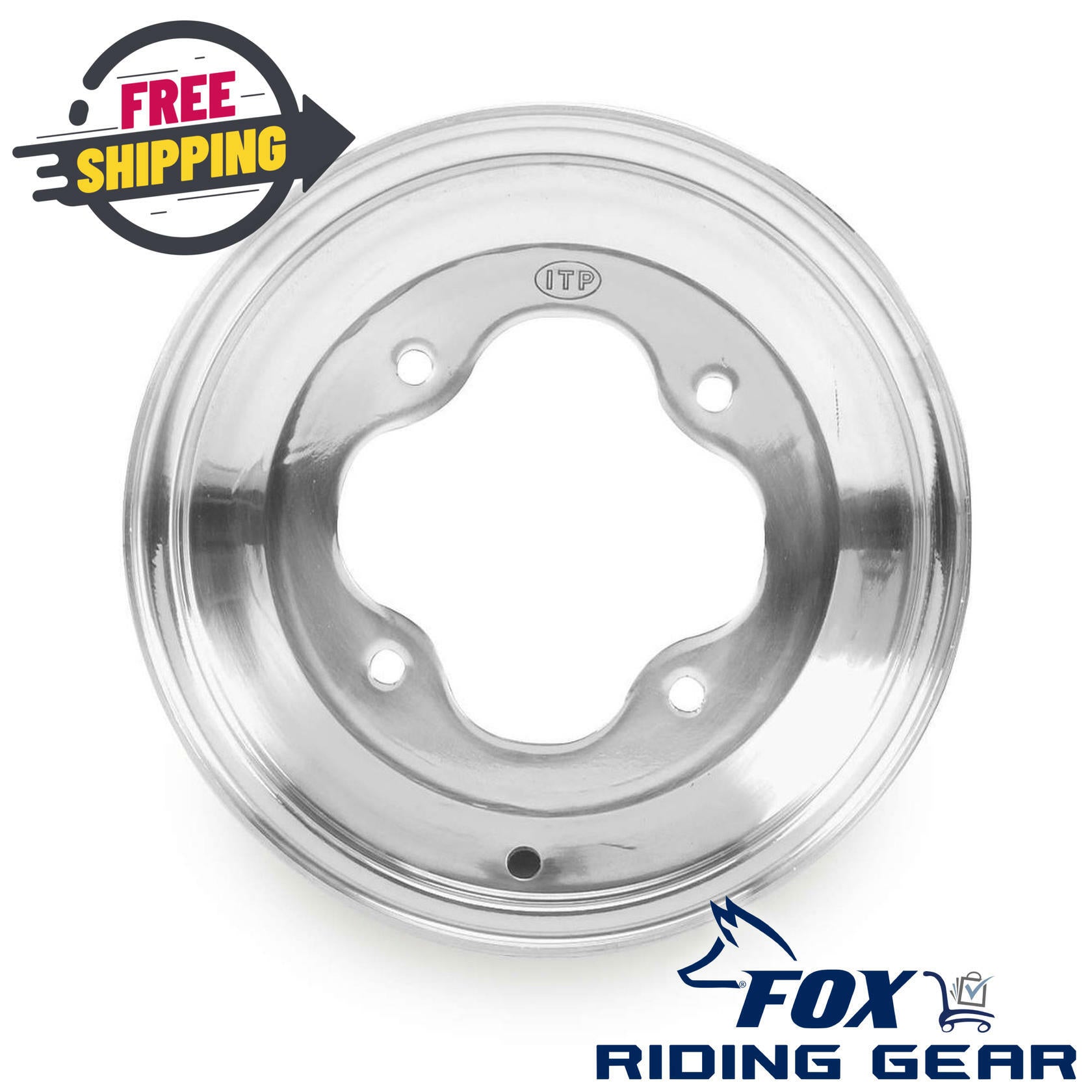 ITP 9X8 3+5 4/110 9” A-6 Pro Polished Rim Wheel ATV/UTV - 0928568403 - Open Box