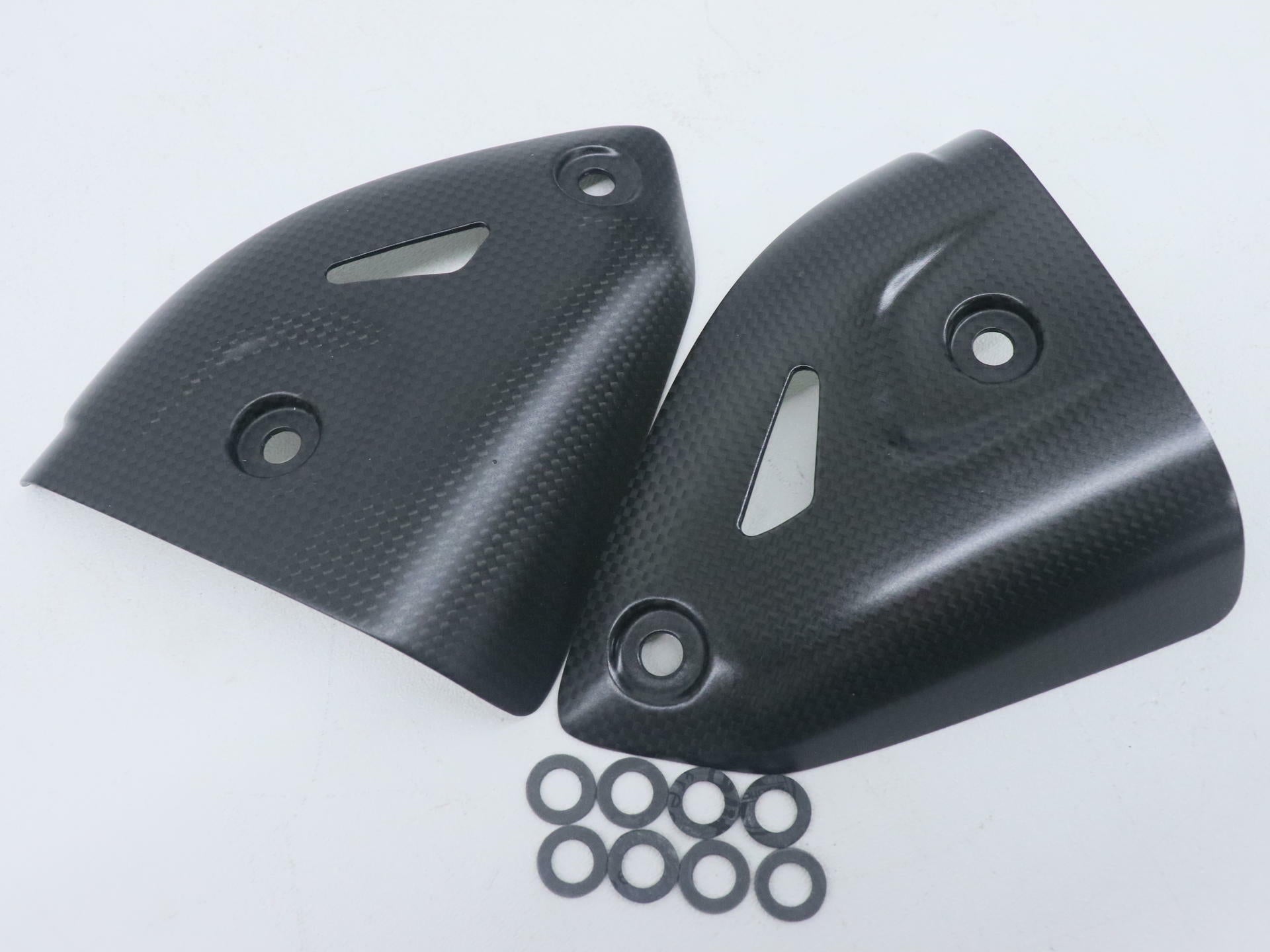 Ducati Panigale Carbon Fiber Silencer Heat Guard Kit 96980421A - Open Box