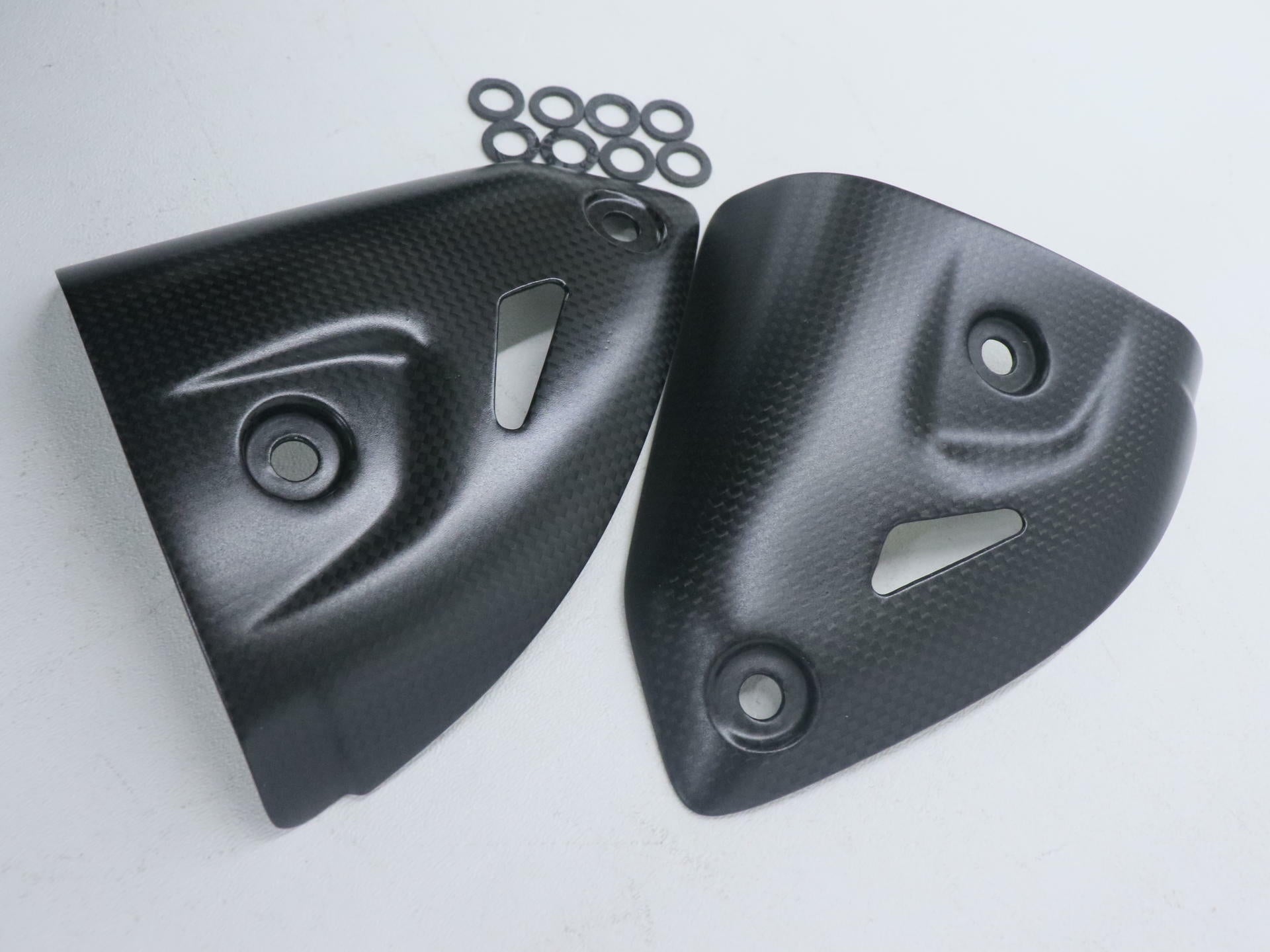 Ducati Panigale Carbon Fiber Silencer Heat Guard Kit 96980421A - Open Box