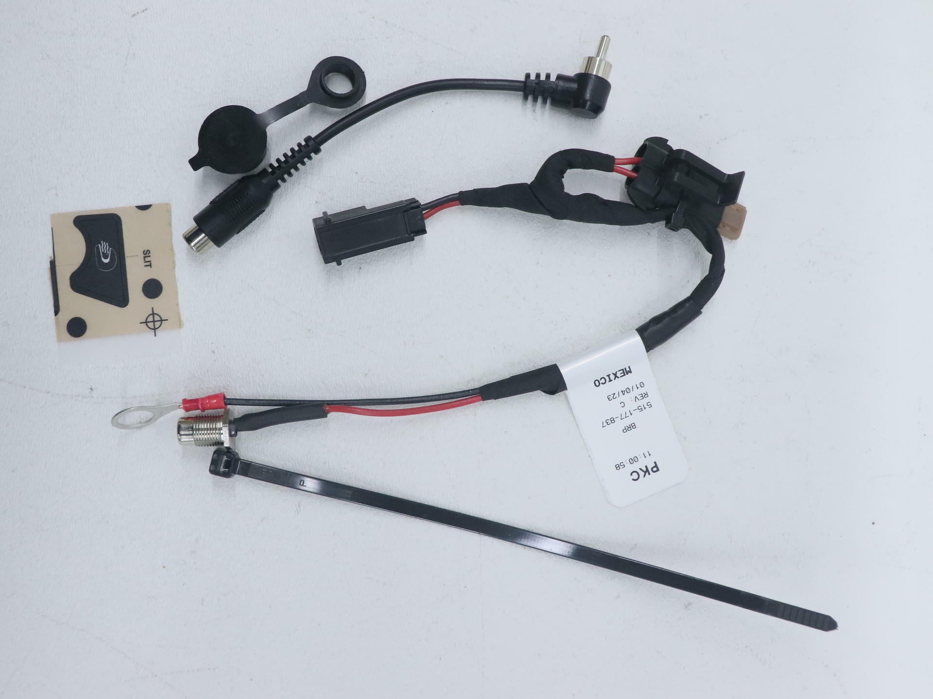 OPEN BOX - OEM Ski-Doo Heated Face Shield Visor Wiring Kit 860201234 -