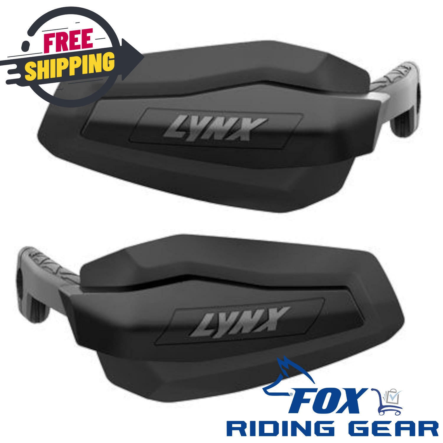 OEM Ski-Doo Flexible Lynx Mountain Handguards Black 860201591 - Open Box