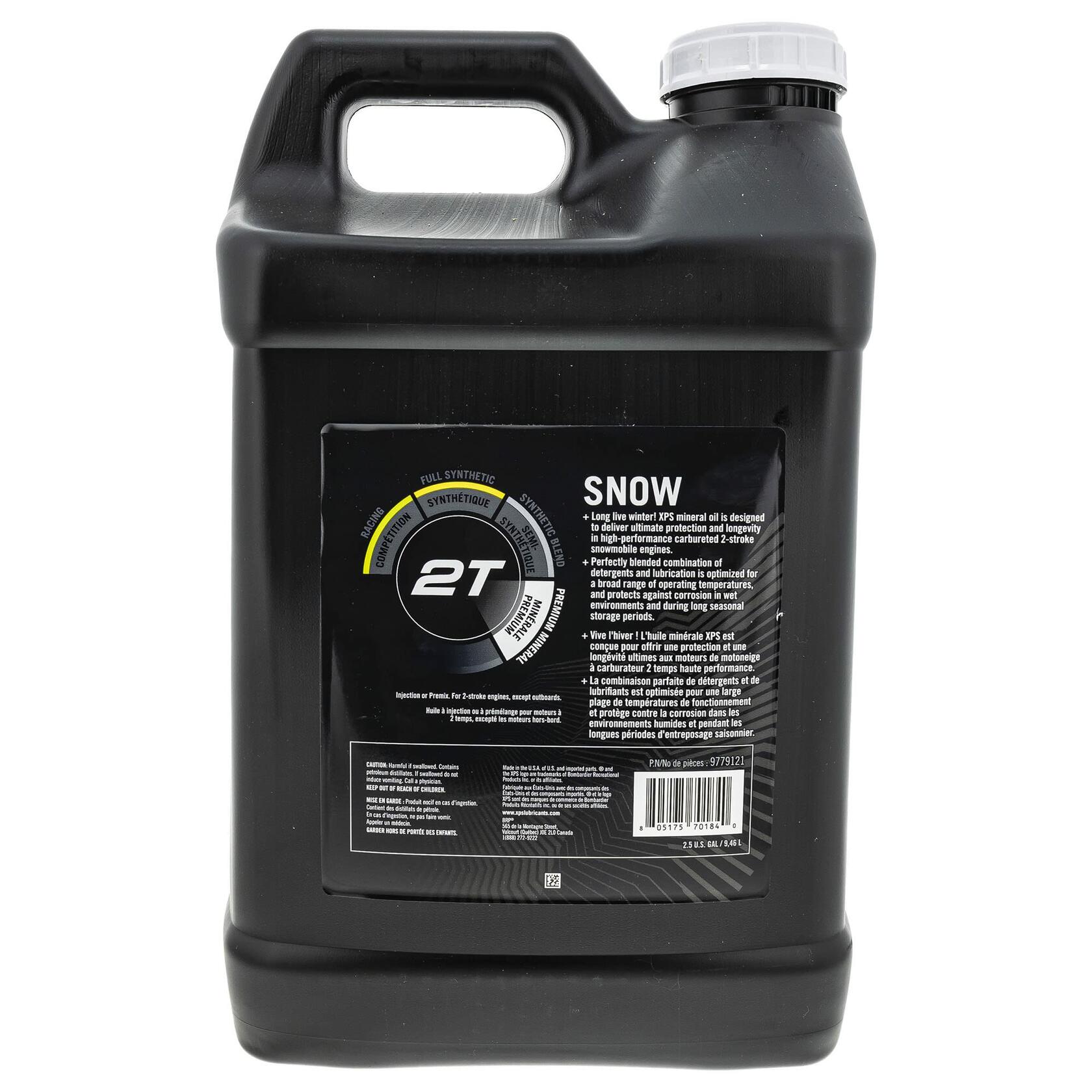 Ski-Doo Can-Am 9779121 XPS 2T Premium Mineral Oil 2.5 Gallon Snowmobile Winter