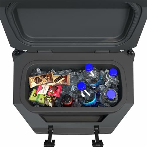 Polaris Lock & Ride 28 Quart Rear Cooler for RZR Models, Black, 48-Hour Ice Retention, Insulated UTV Cooler, Locking Lid, Food and Drink Storage, Lock & Ride Technology, Genuine OEM - Part 2889612