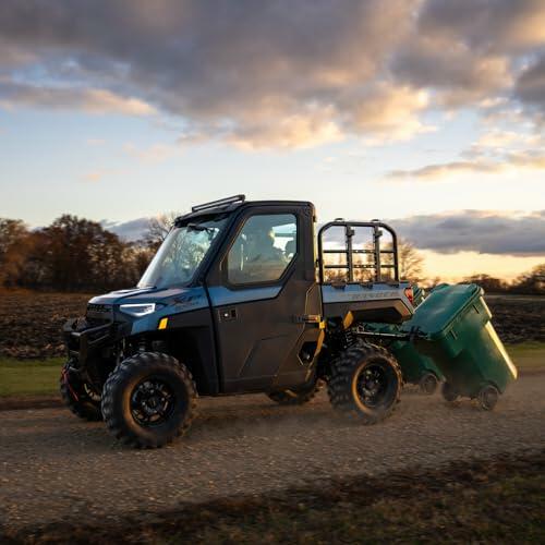 Polaris Trash Can Hitch and Hauler for Ranger and Xpedition, Quick Attach, Hardware Included, Easy Tow - 2889876