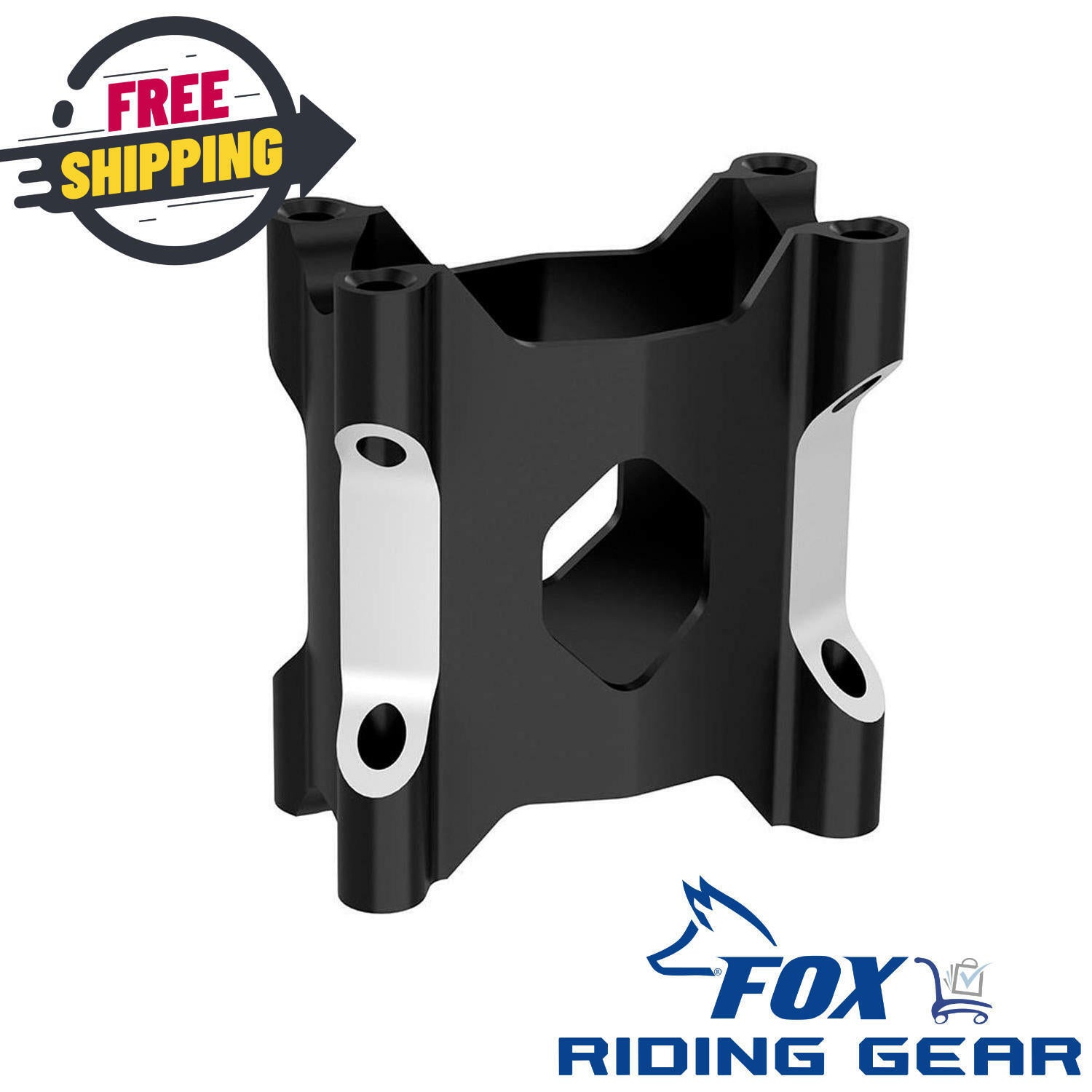 OEM Ski-Doo Fixed Handlebar Riser 3.7" (95mm) Black - 860201944 - OPEN BOX