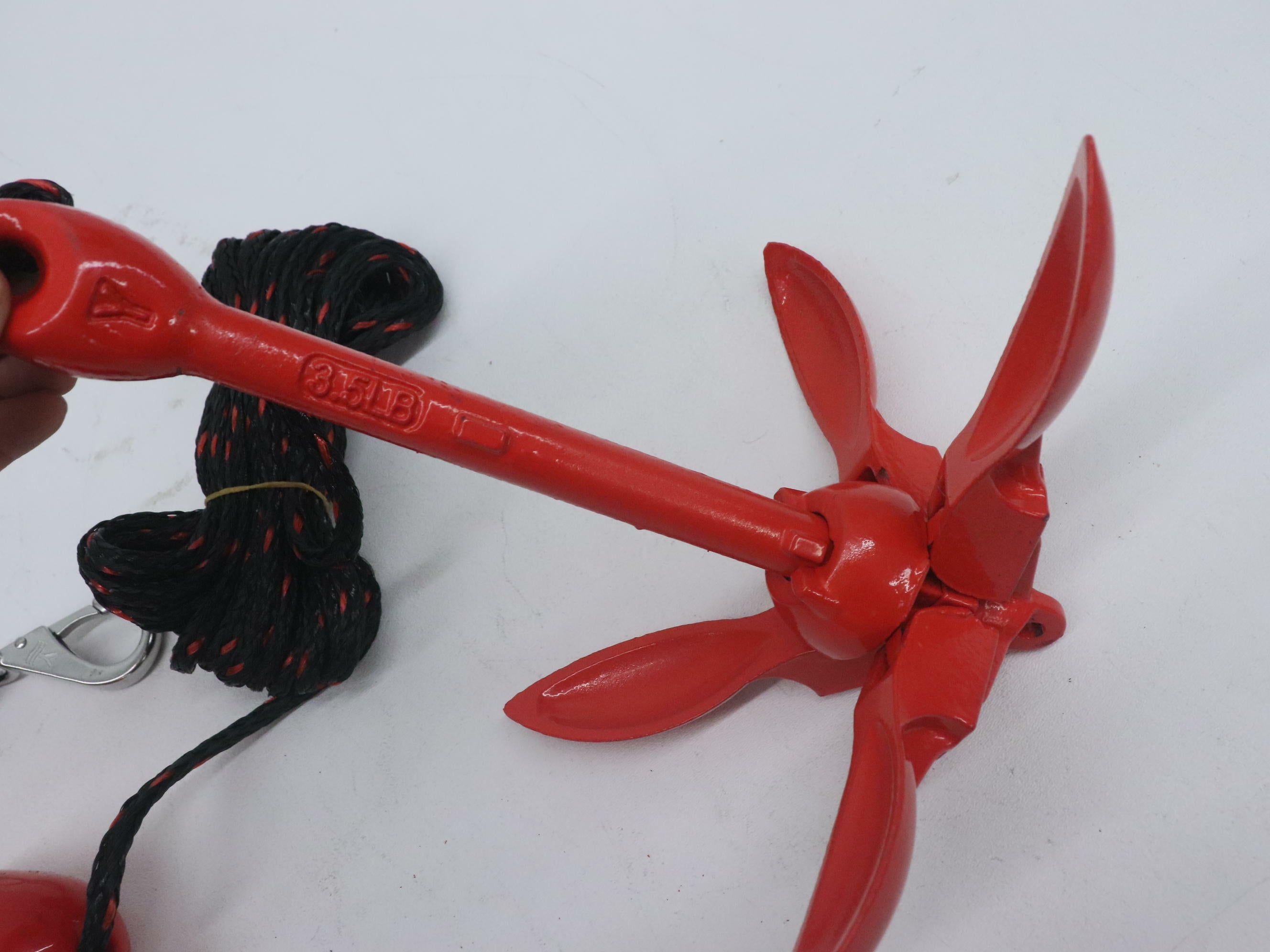 OEM Sea-Doo 3.5LB Folding Anchor w/Rope 295100750 - PWC GTX Spark GTR - OPEN BOX