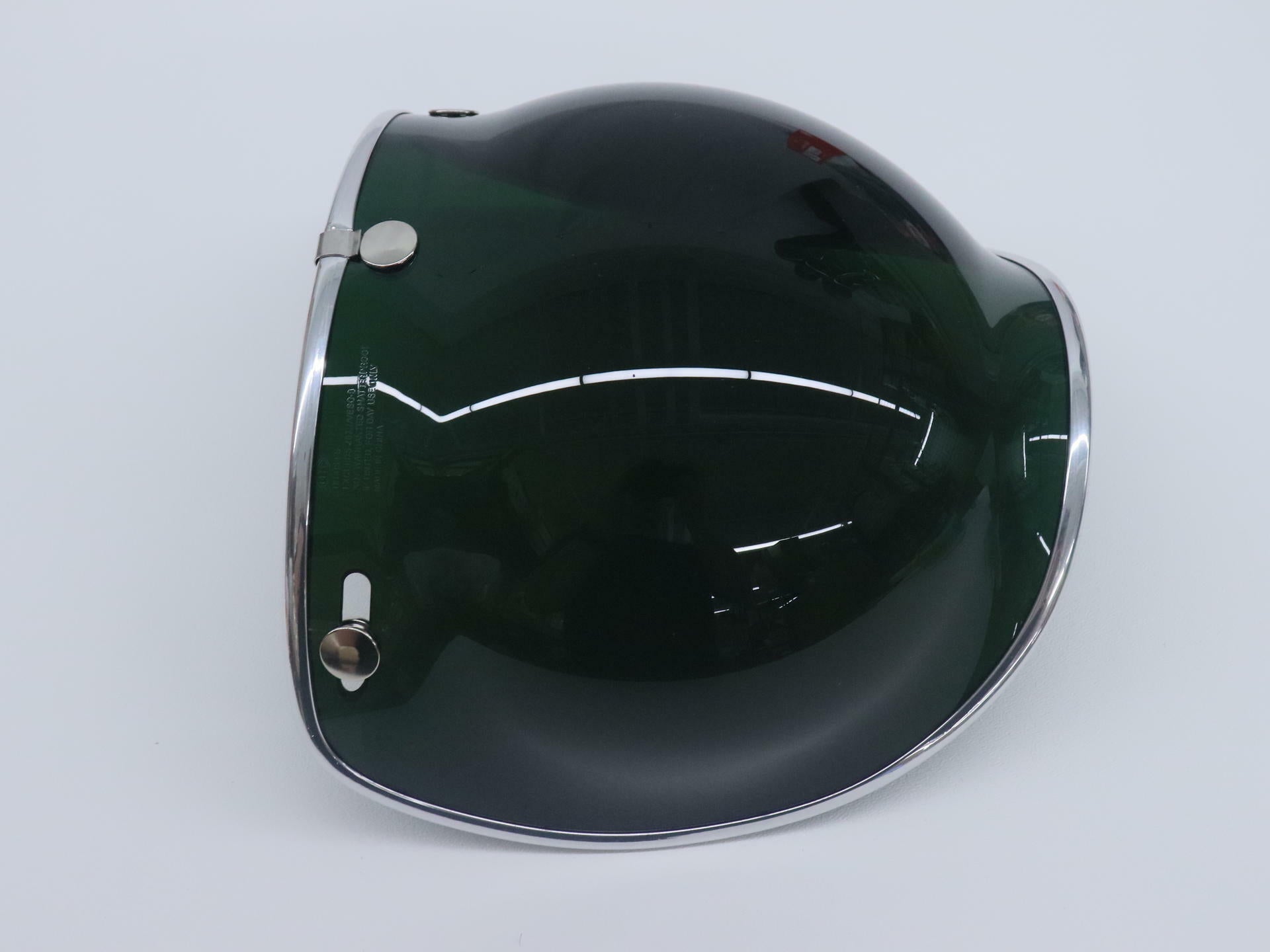 OEM Bell Face Shield Visor 3 Snap Bubble DLX - Wayfarer GREEN - 7018139