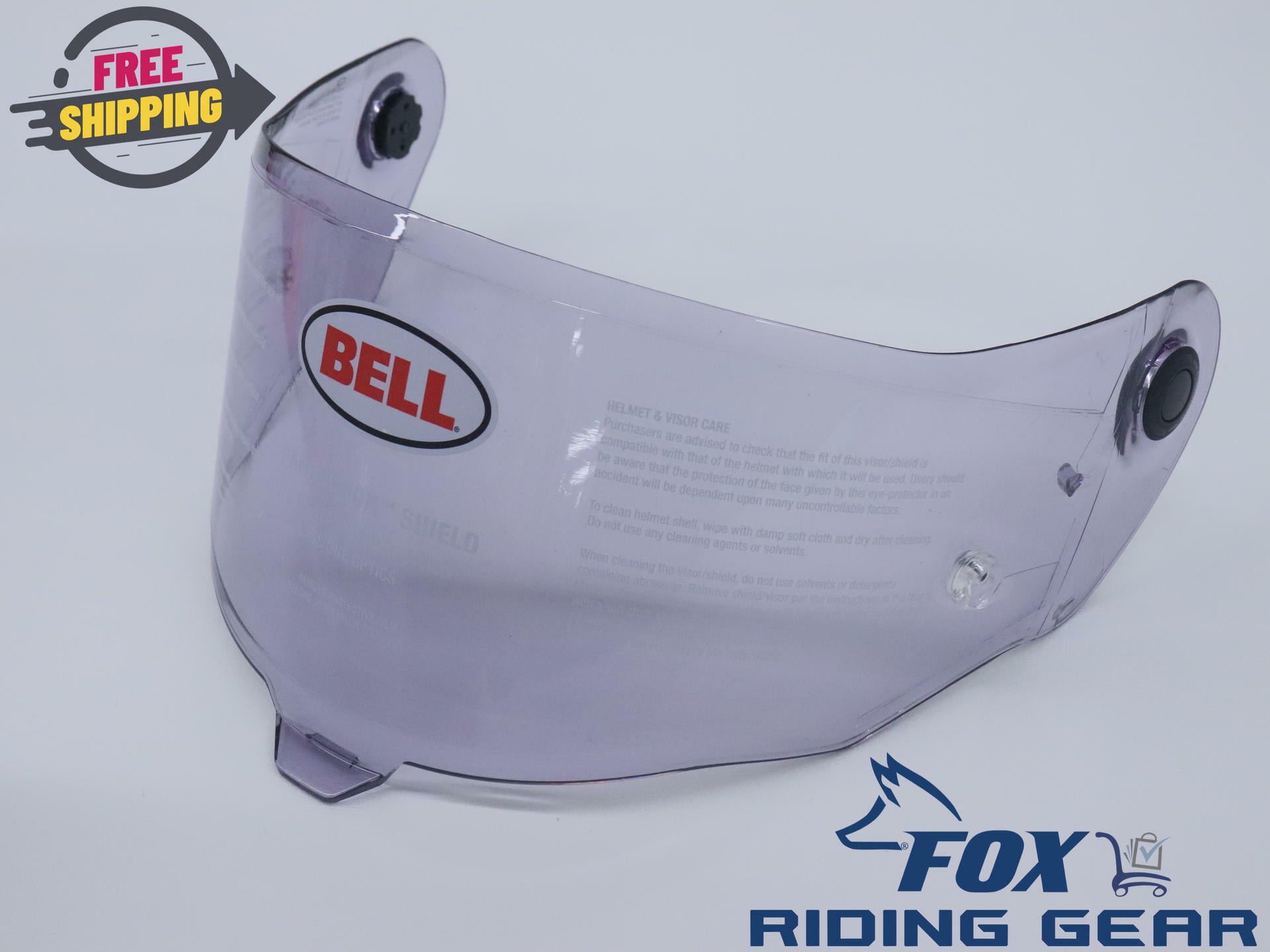 OEM Bell Panovision Face Shield Visor w/ Tear-Off Posts - Light Smoke - 7072342