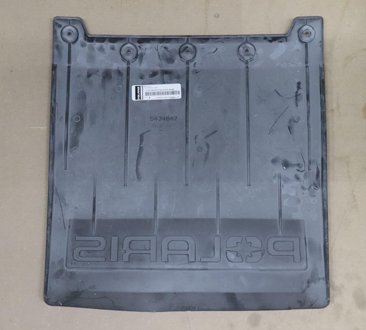 OEM Polaris Rear Snow Flap Black 5434847-1038 - XC 500 600 700 800 - OPEN BOX