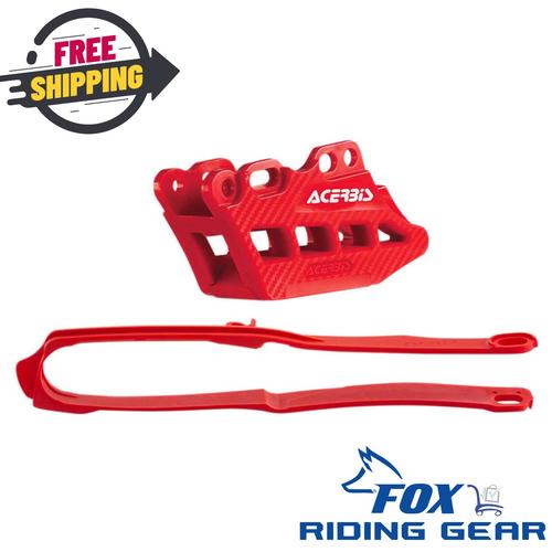 OEM Acerbis Chain Guide & Slider Kit 2.0 | Red | Honda CRF | 0023728.110