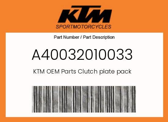 KTM OEM Clutch Plate Pack Compatible with 50 SX 2024-2026/Compatible with GASGAS MC 50 2024-2026/Compatible with Husqvarna TC 50 2024-2025 - A40032010033