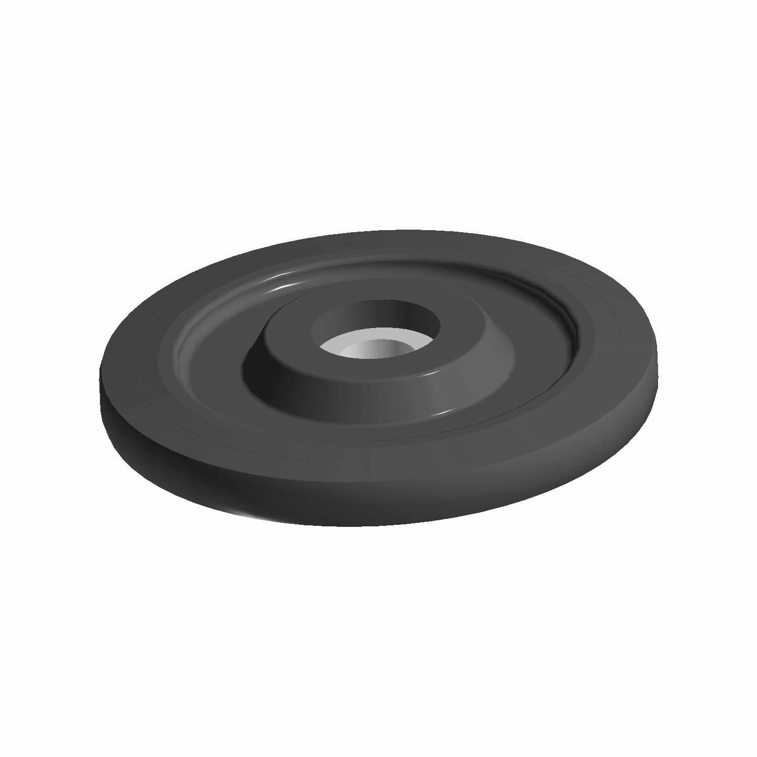 Polaris Snowmobile Wheel Assembly Scrolled, Gloss Black, Genuine OEM Part 1590387-070, Qty 1