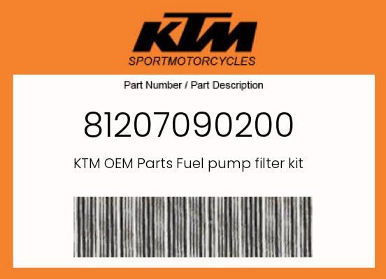 KTM Genuine Fuel Pump Filter Kit - 81207090200