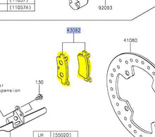 Kawasaki Teryx KRX 1000 Rear Brake Pad 43082-0197