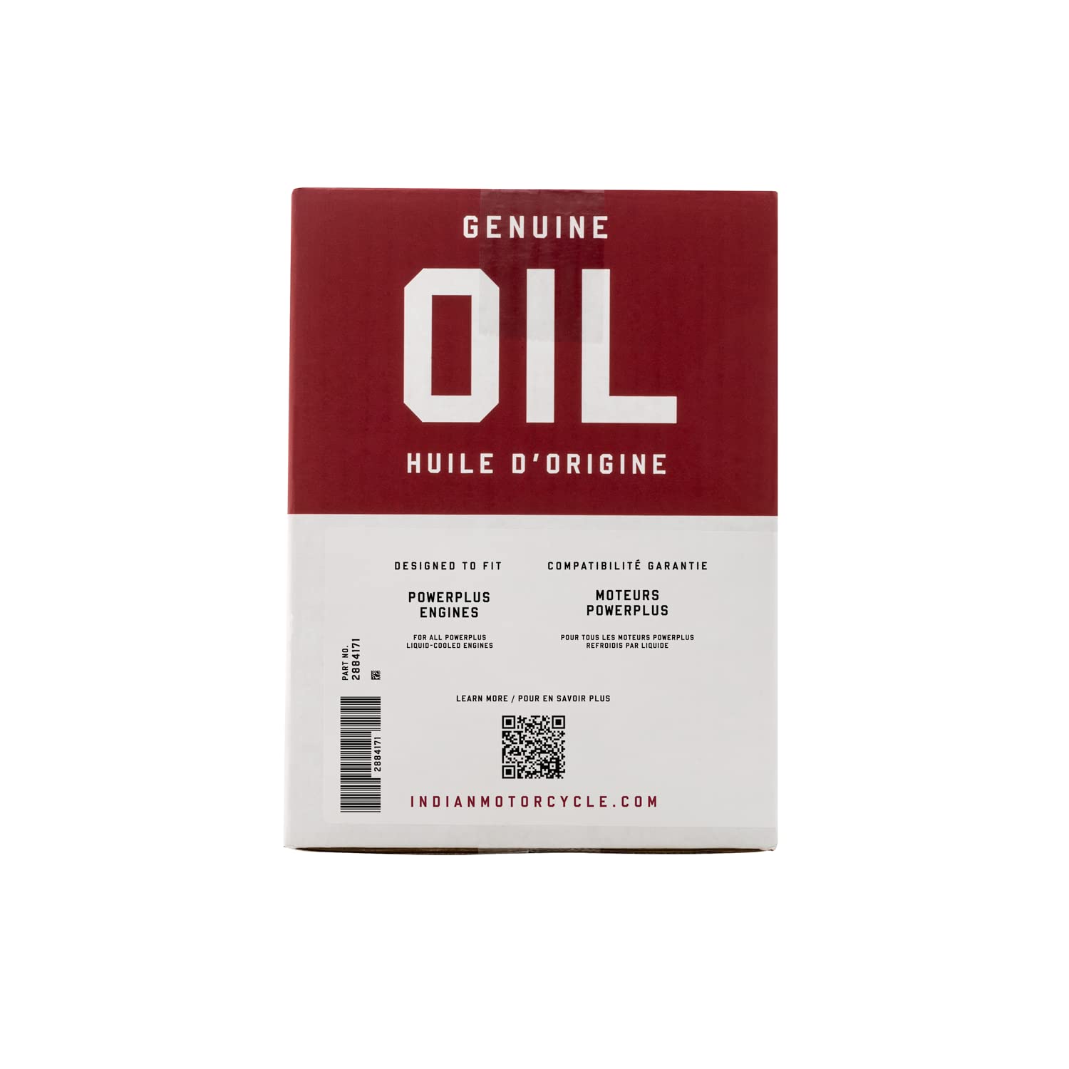 Indian Motorcycle PowerPlus Oil Change Kit, Fits Indian PowerPlus, 2884171, 5 Quarts of Full Synthetic 15W60 Motor Oil, 1 Oil Filter, 1 Washer, 1 O-Ring
