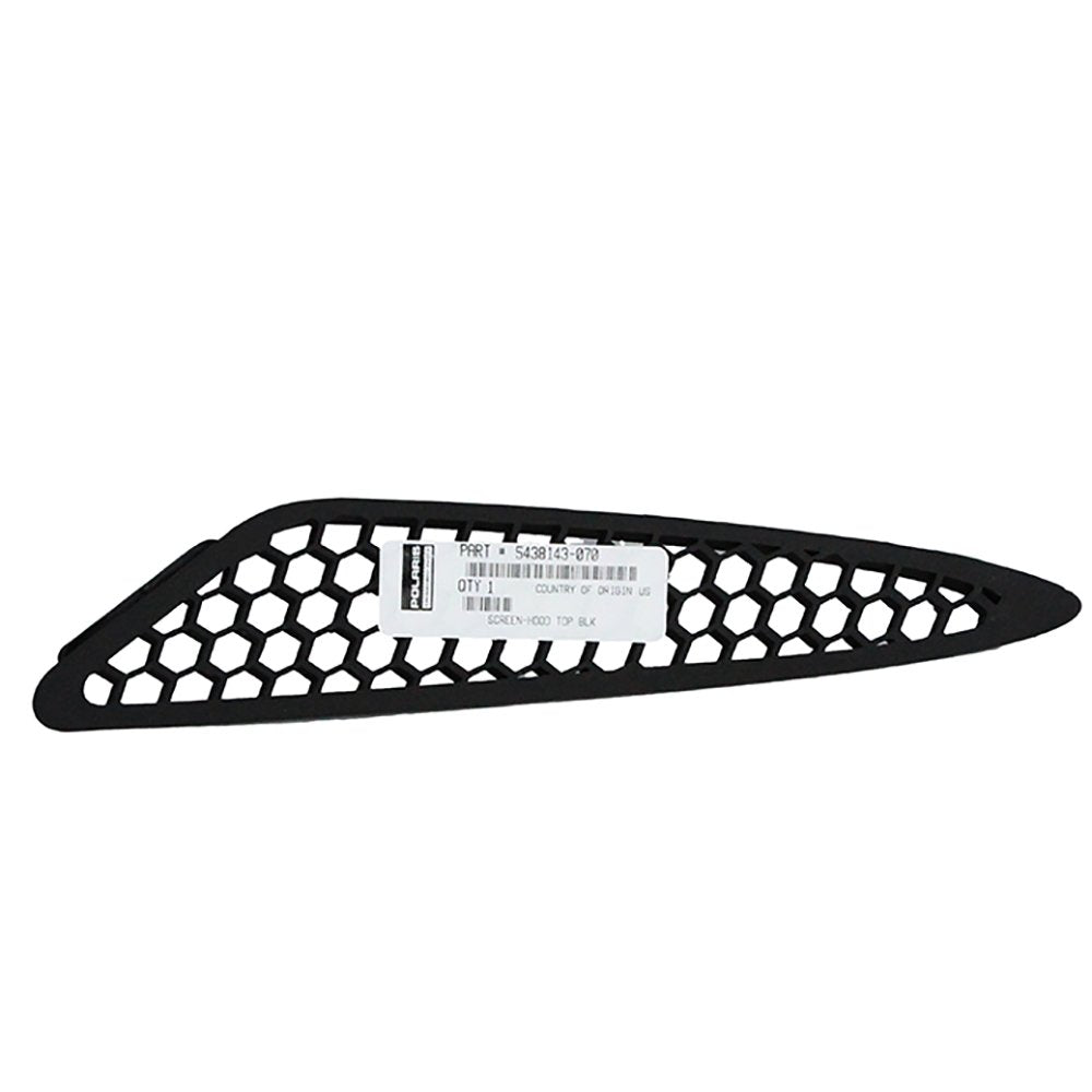Polaris Hood Screen, Gloss Black, Genuine OEM Part 5438143-070