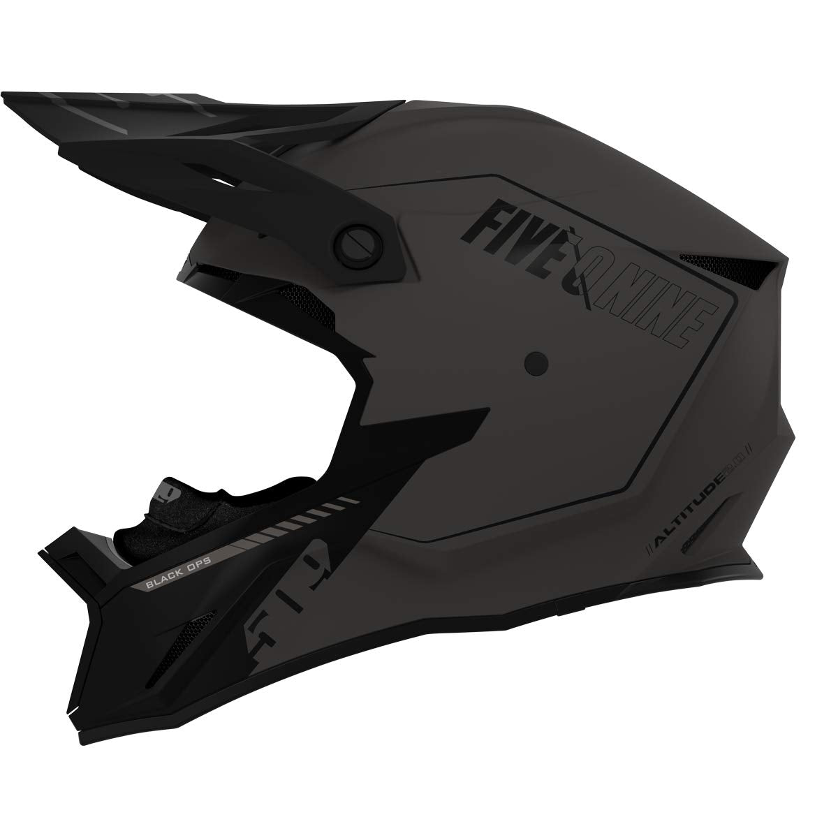 509 Altitude 2.0 Snowmobile Helmet (Matte Black Ops - X-Large)