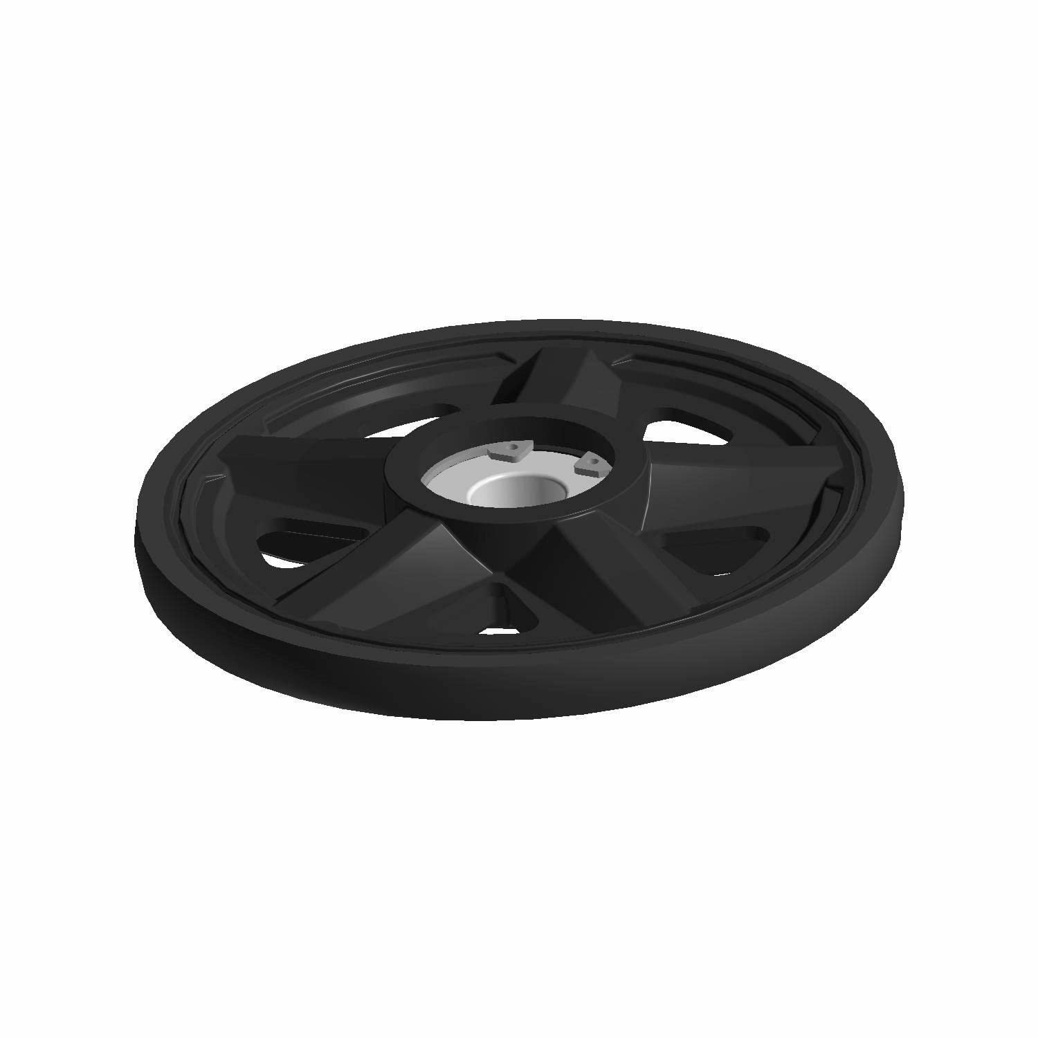 Polaris Snowmobile Suspension Rail Idler Wheel 6.38 in., Genuine OEM Part 1590512, Qty 1