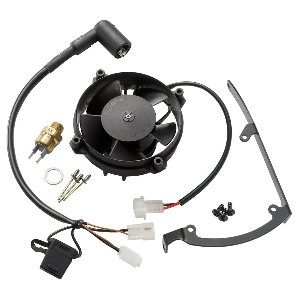 KTM OEM Radiator Fan Kit Compatible with 250 XCF-W/450 XC-W 2008-2016/350 EXC-F/XCF-W/500 EXC/XC-W 2012-2016/450/530 EXC-R/530 XC-W 2008-2011 - 81235941144