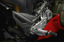 Carbon Fiber Heel Guards Set Foot Peg Rearset Protector For Ducati Streetfighter Panigale V4 V4S