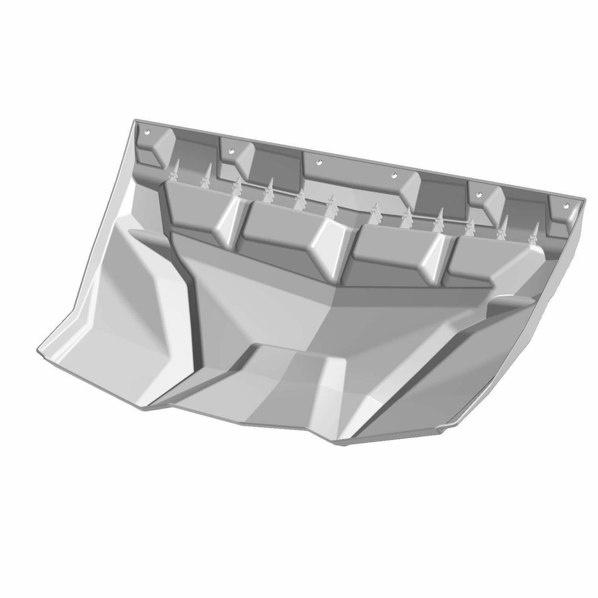 Polaris Snowmobile Snow Flap, Wide, Gloss Black, OEM Part 5456001-070