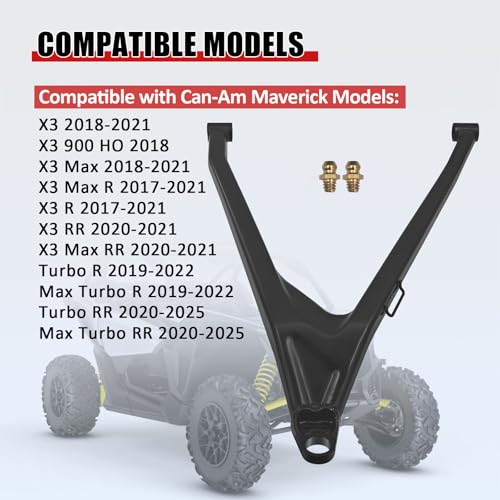 Left Front Driver Lower A Arm Compatible with Can-Am Maverick X3 72"/Turbo R/Max Turbo R/X3 Max RR 2017-2025 706204733