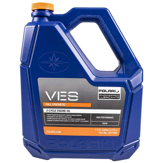 Polaris Snowmobile VES Full Synthetic 2 Cycle Engine Oil for Switchback, INDY, RMK, Voyageur, TITAN and RUSH Models With 2 Stroke Engines, High Performance, 1 Gallon, Qty 1-2877883