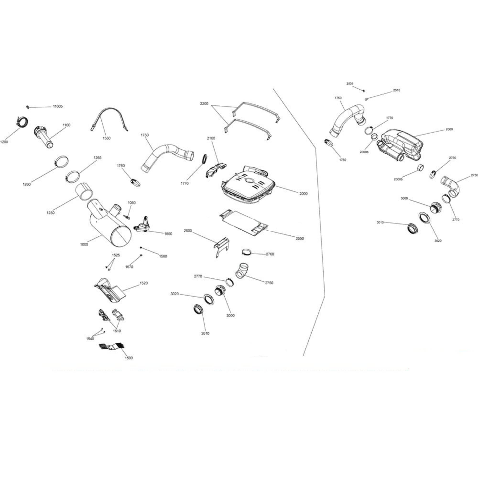 Sea-Doo New OEM Right Hand Exhaust Resonator, 274001366